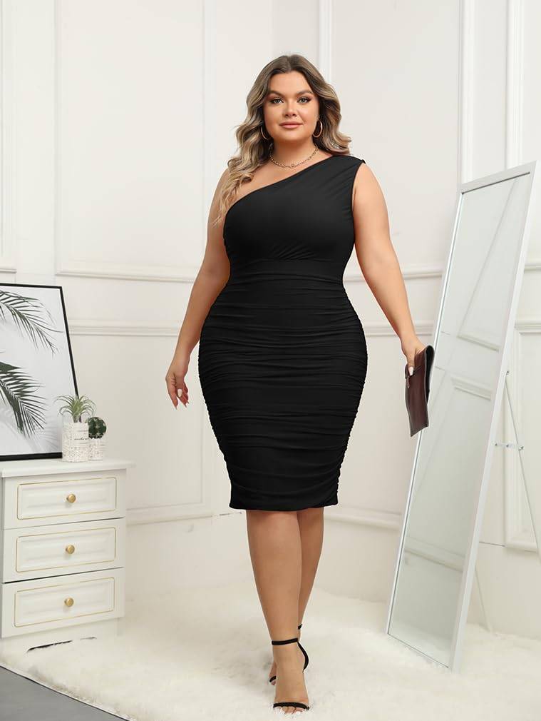 Womens Plus Size Dresses Sexy Midi Party Dress