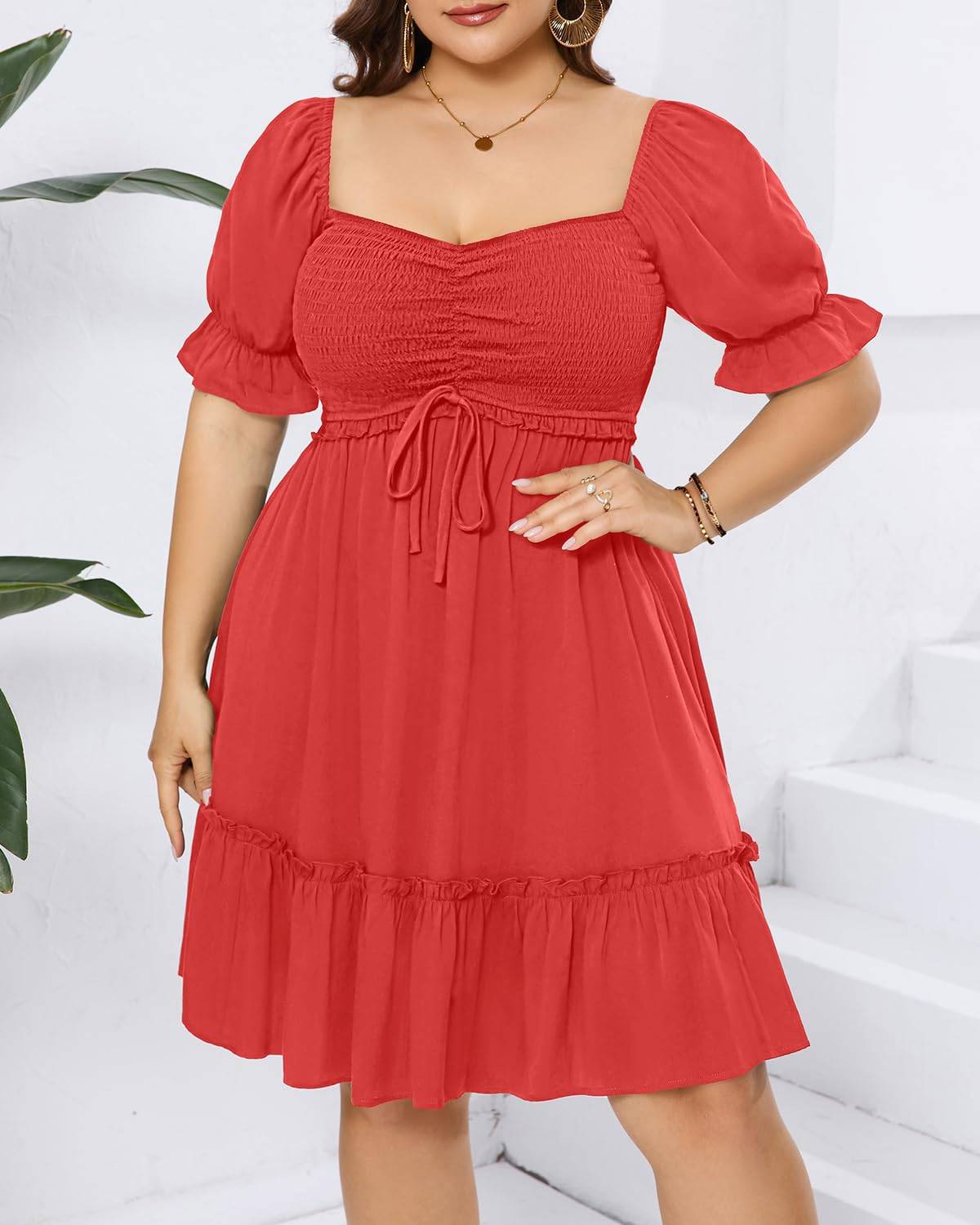 Fashion Women Plus Size Short Summer Mini Dress