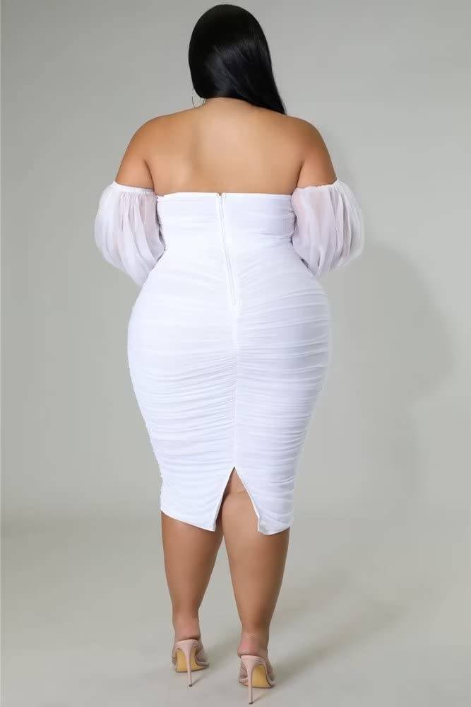 Women's Plus Size Midi Party Dress