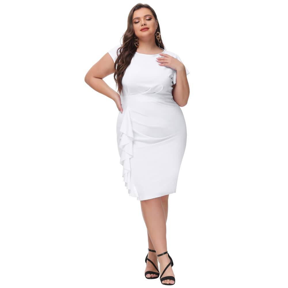 Women's Plus Size Vintage Party Pencil Dress