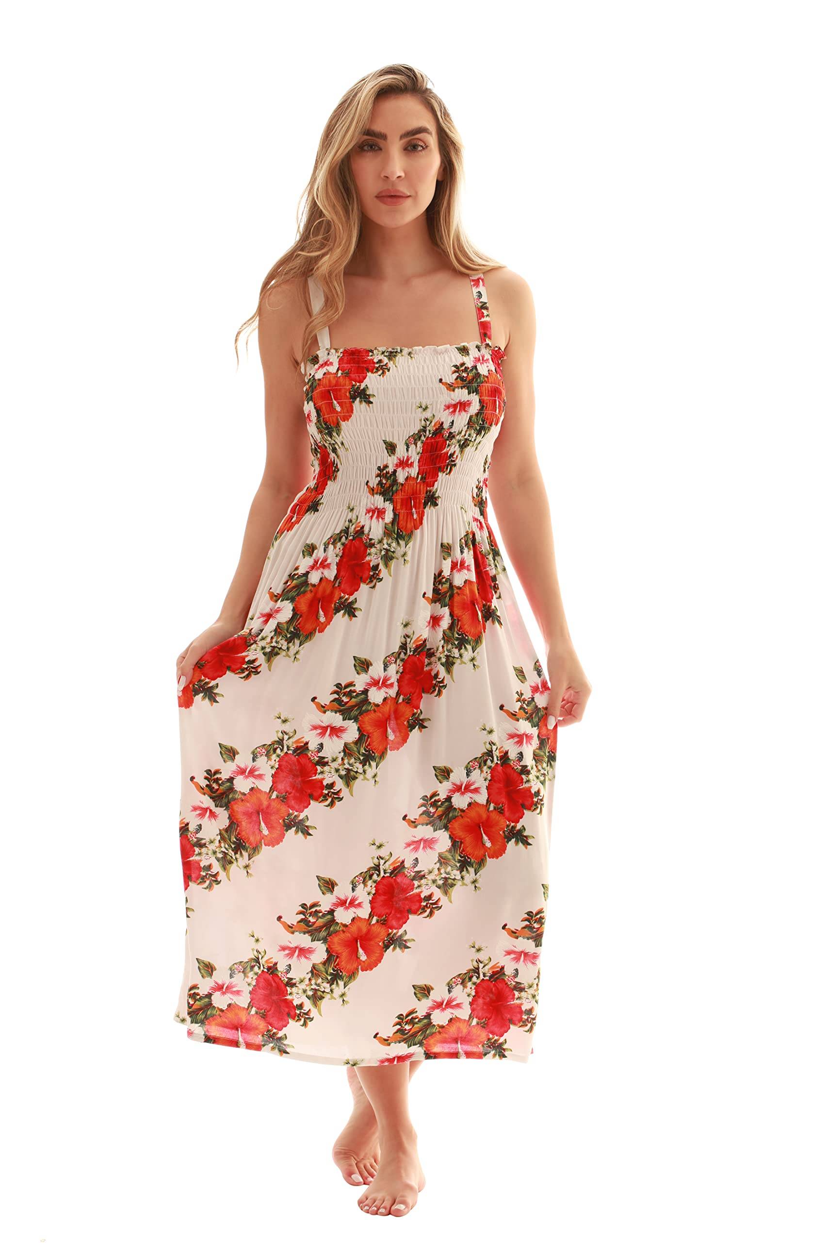 Women Floral Print Sundress Cover Up Summer Dress