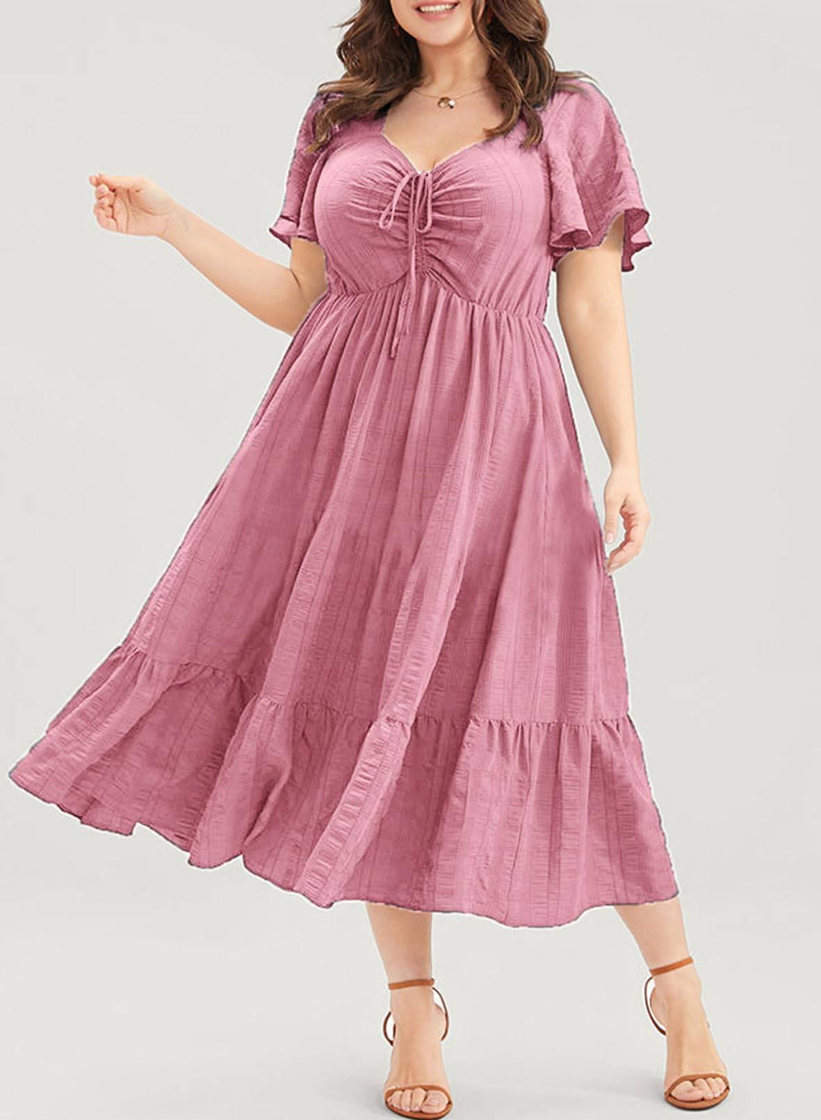 Womens Plus Size Dress Maxi Long Dresses