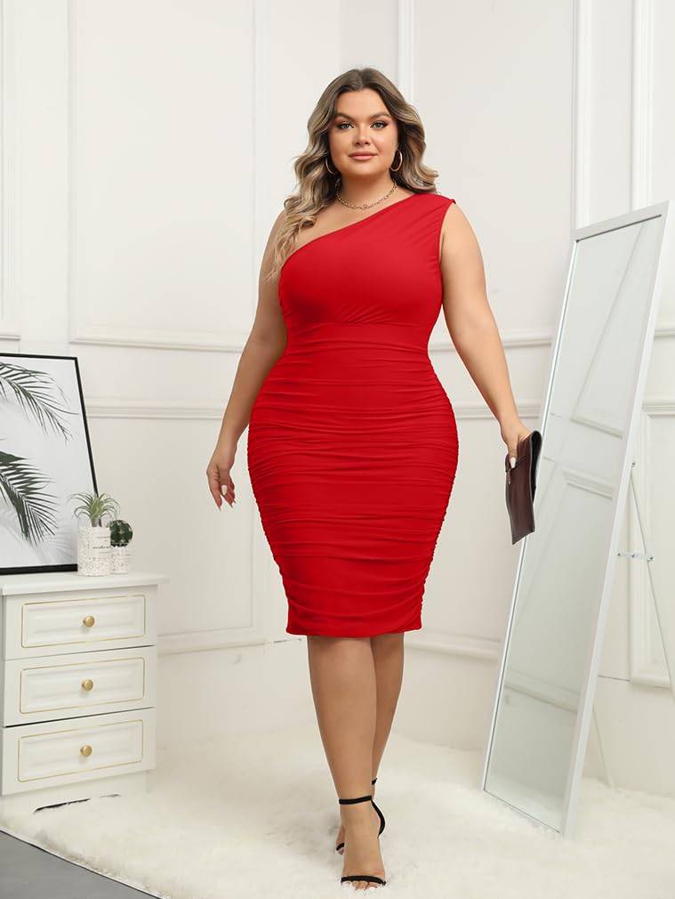 Womens Plus Size Dresses Sexy Midi Party Dress