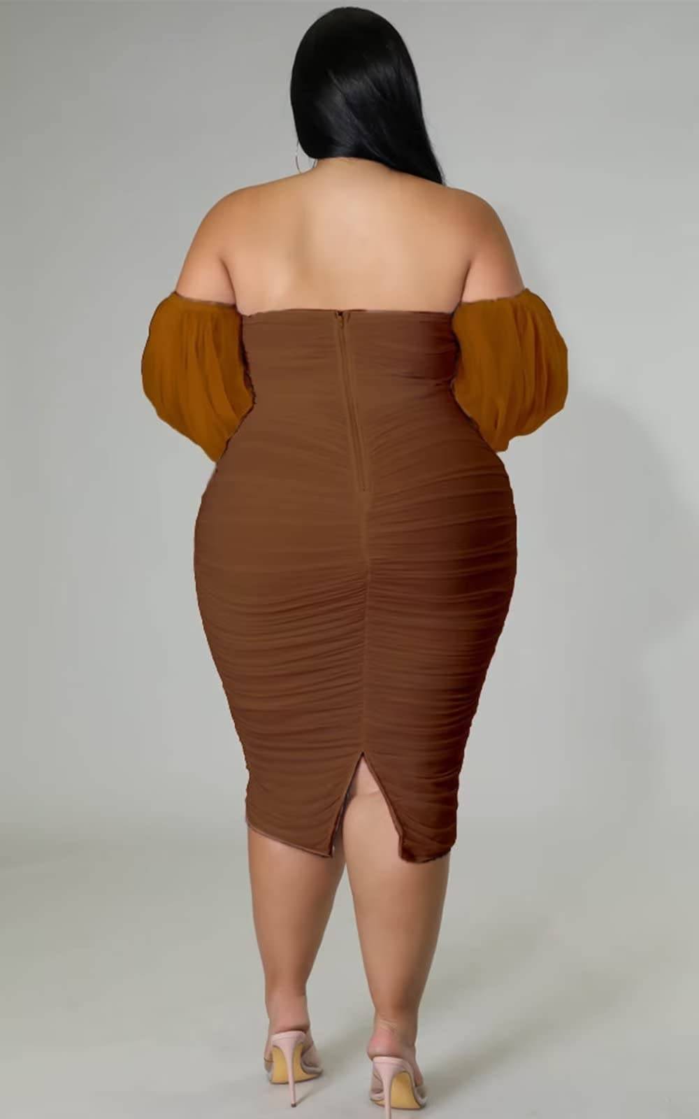 Women's Plus Size Midi Party Dress