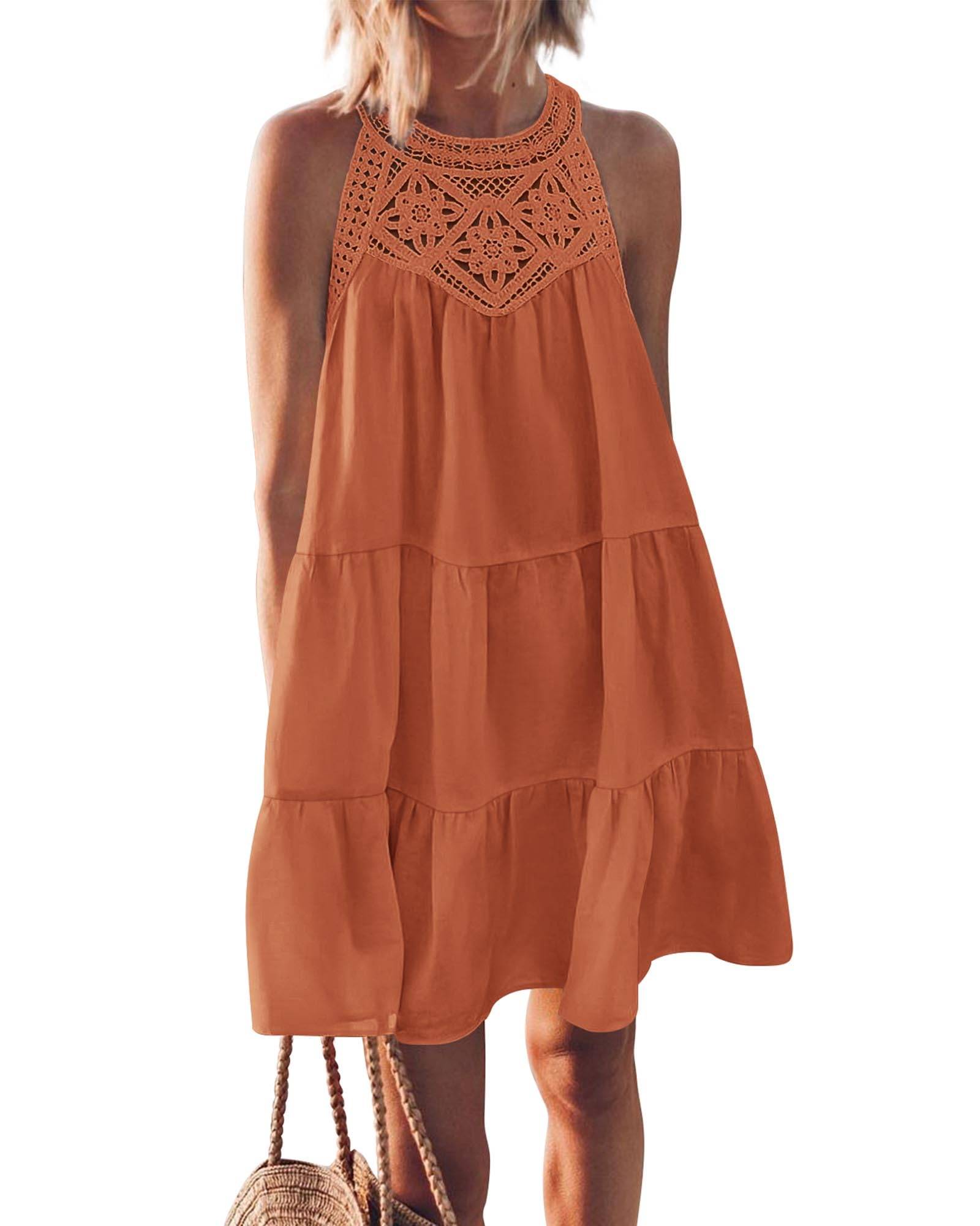 Womens Summer Casual Sundress A Line Dresses