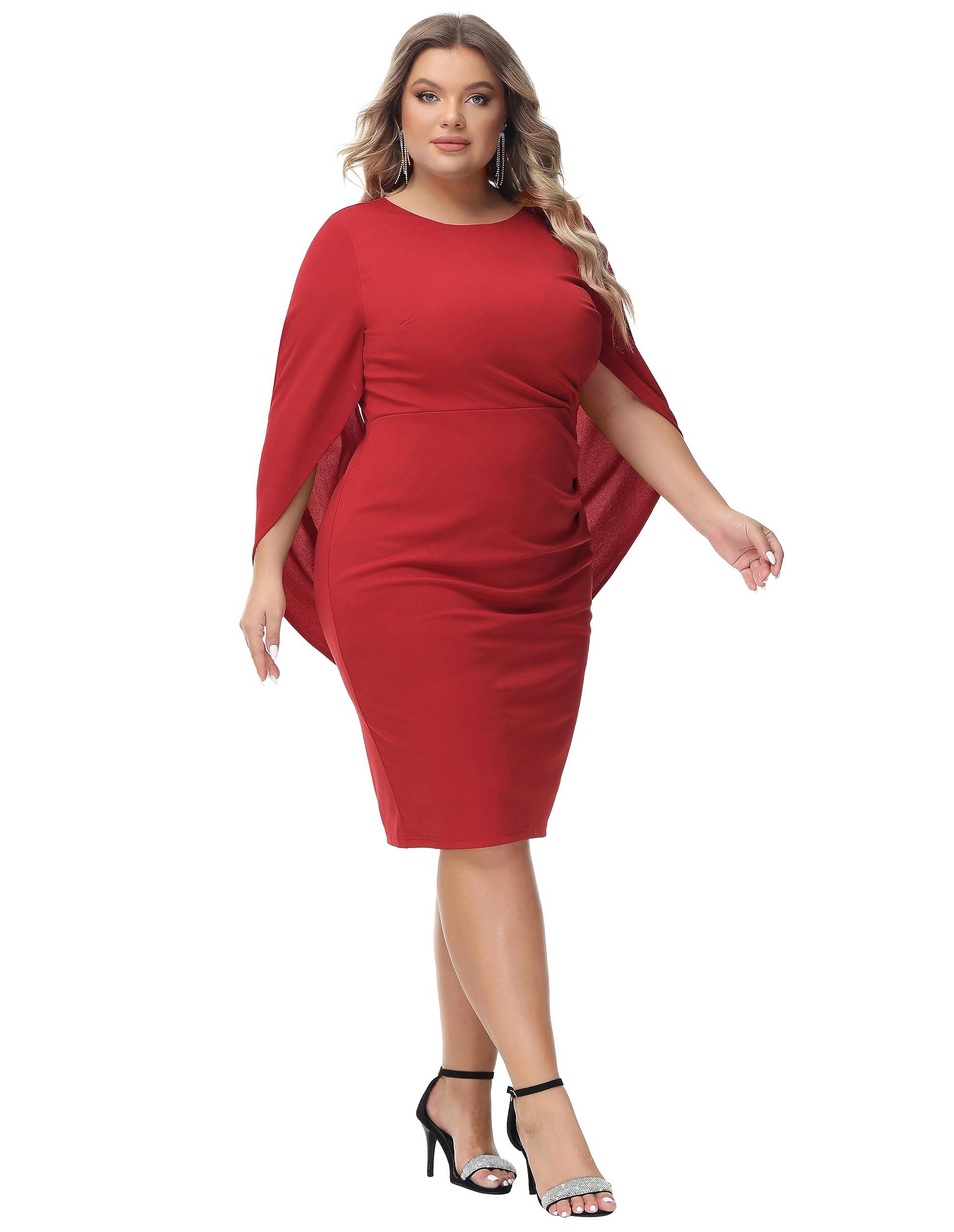 Women Plus Size Dresses Midi Party Short Dress