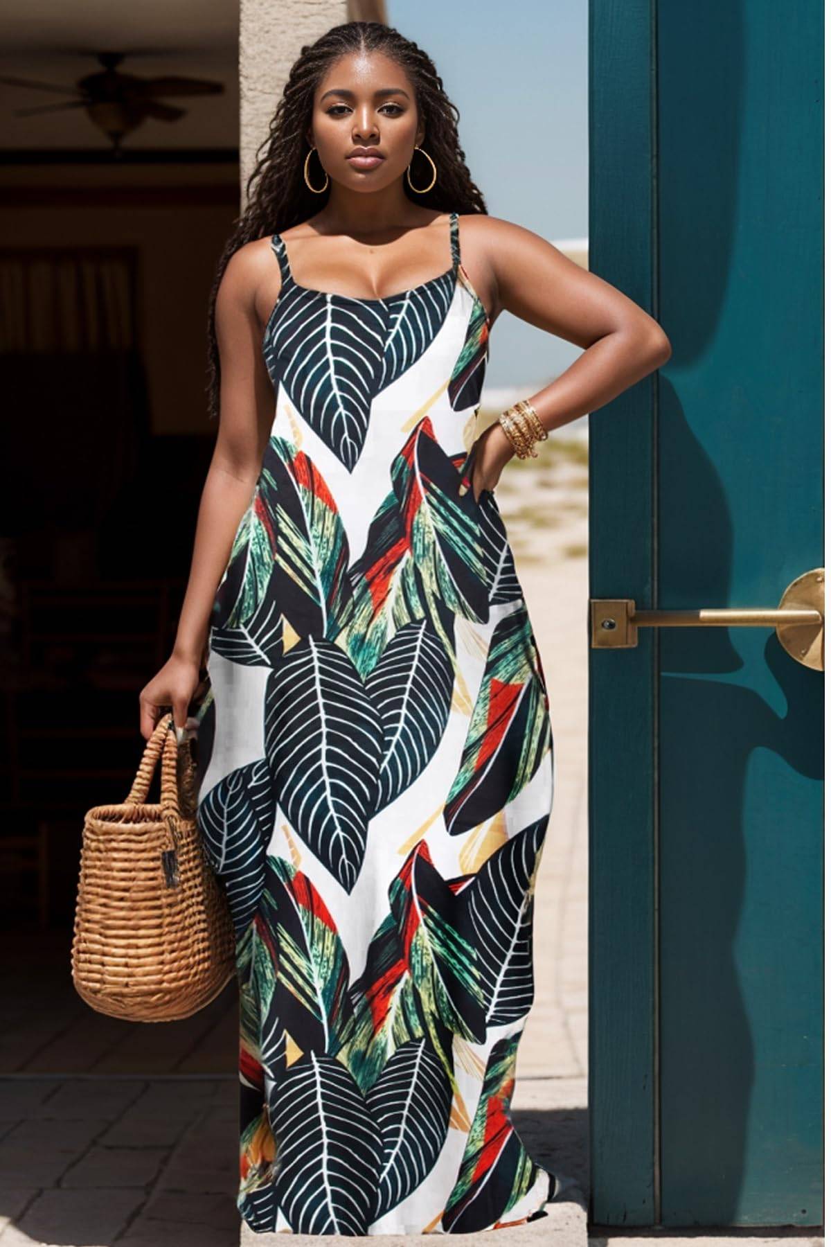 Women's Plus Size Dresses Beach Boho Sundress