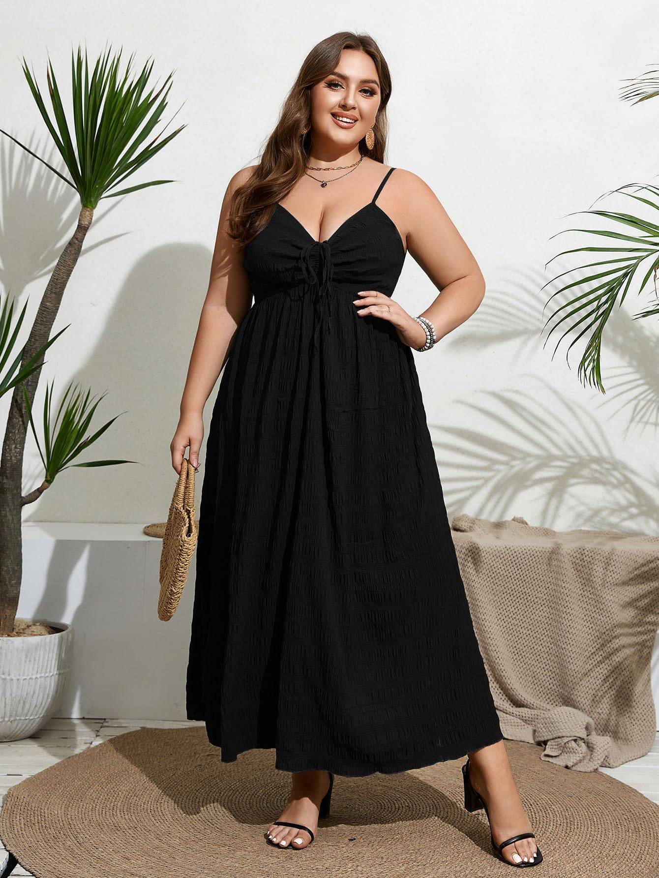 Women's Plus Size Dress A Line Maxi Long Dress