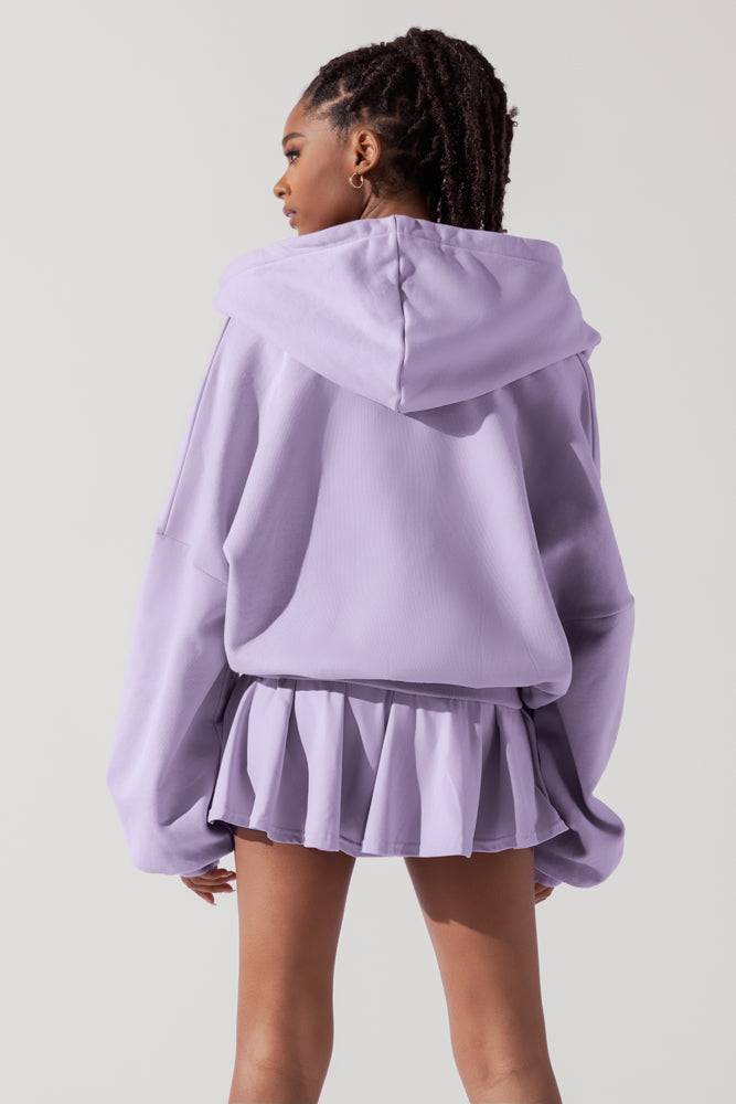 Zip Cloud Hoodie - Digital Lavender