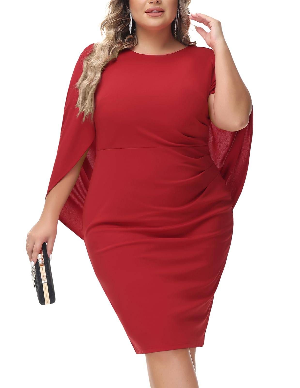 Women Plus Size Dresses Midi Party Short Dress