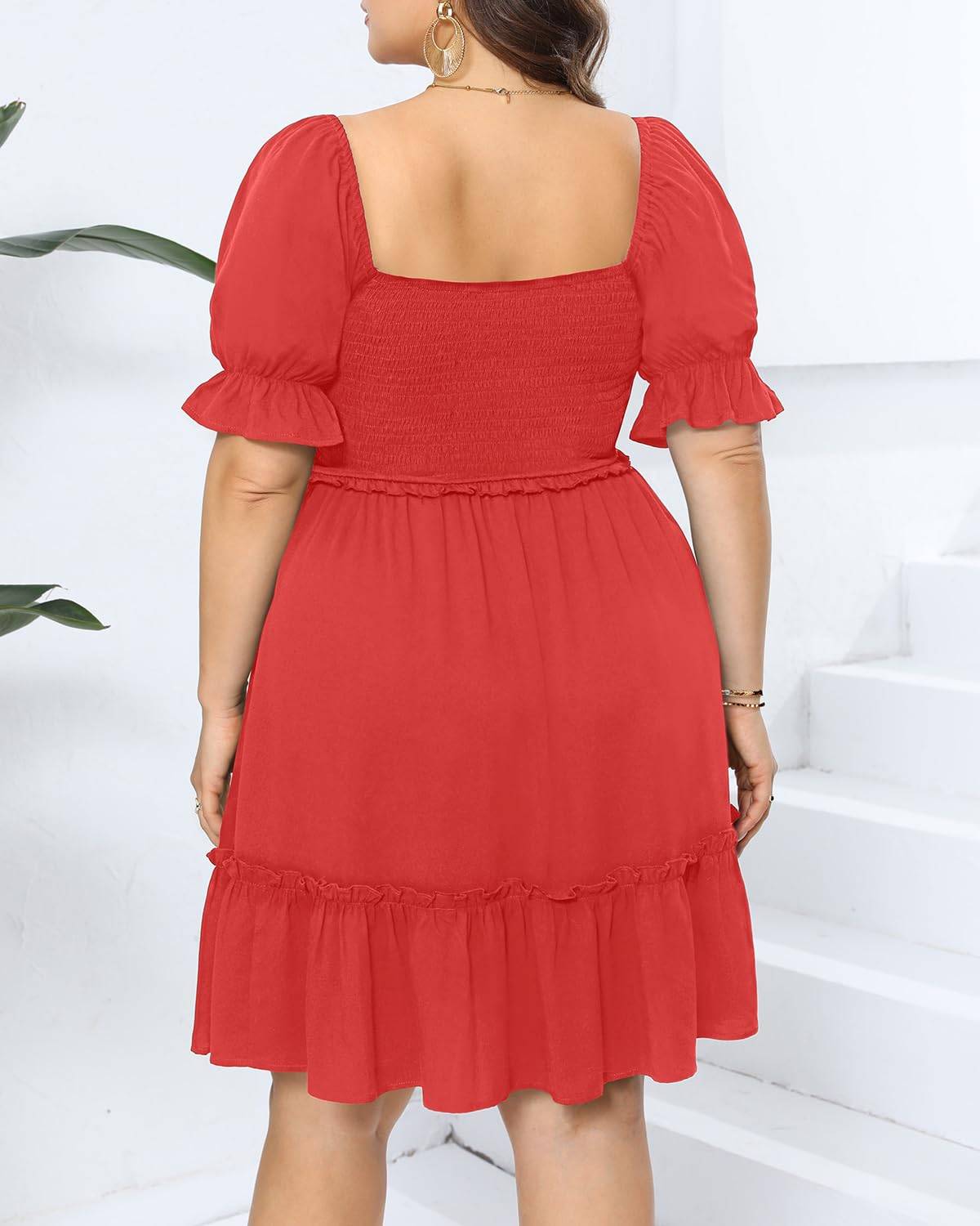 Fashion Women Plus Size Short Summer Mini Dress