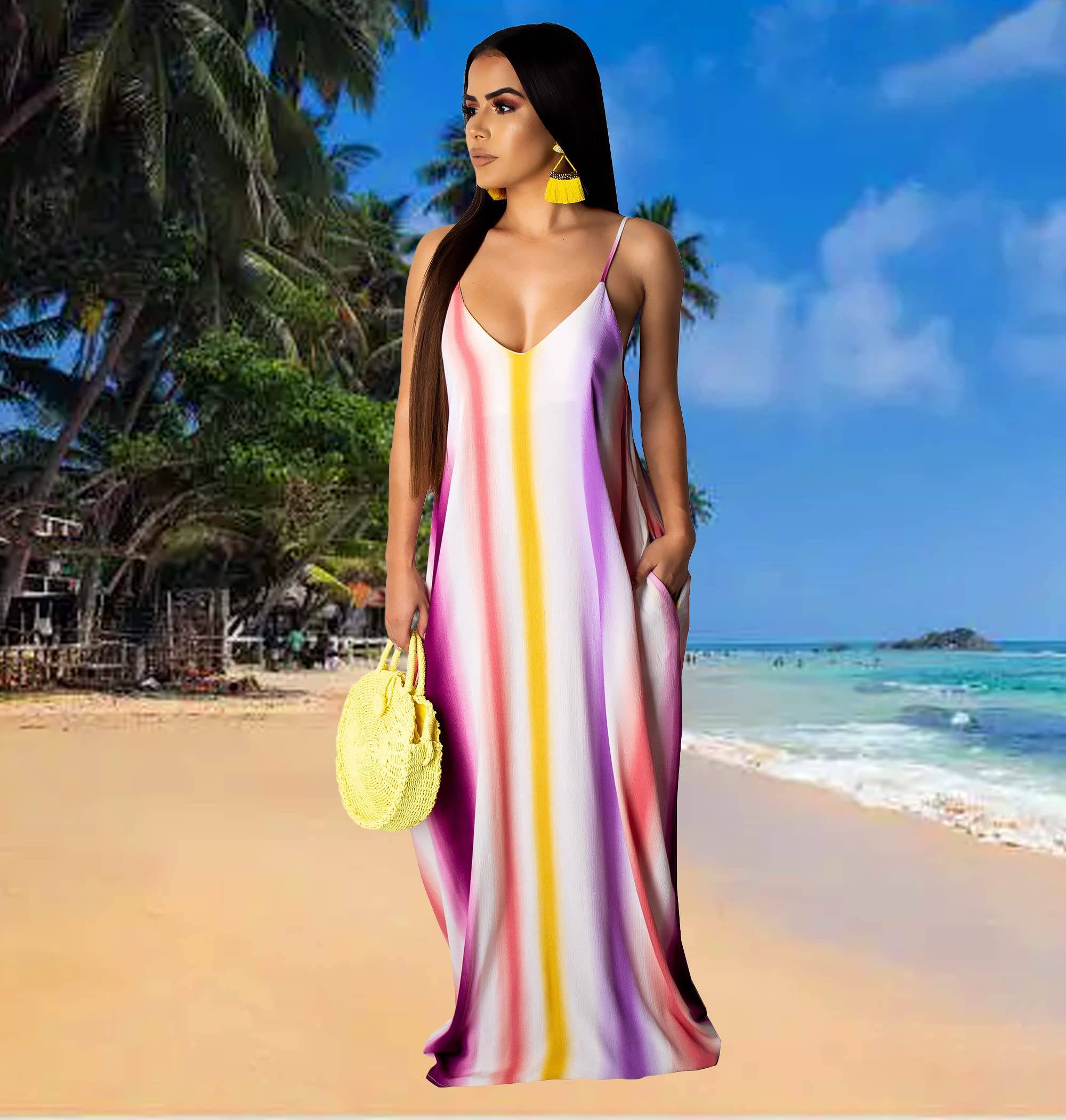 Summer Maxi Dresses for Women Plus Size Sundresses