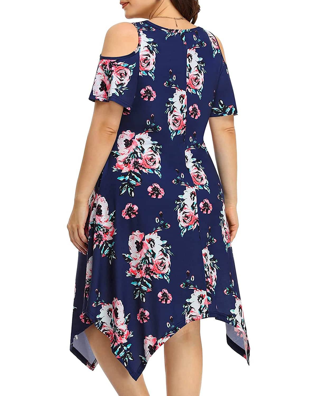 Women's Plus Size Sundress Dress with Pockets