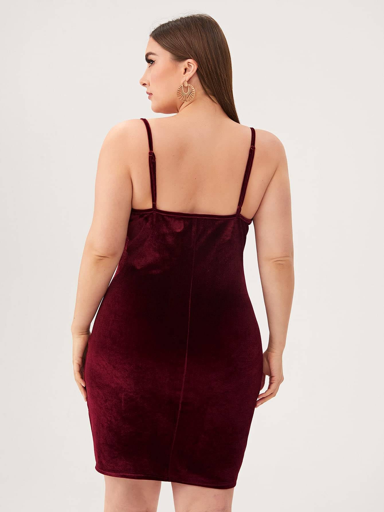 Women's Sexy Plus Size Strap Party Club Mini Dress