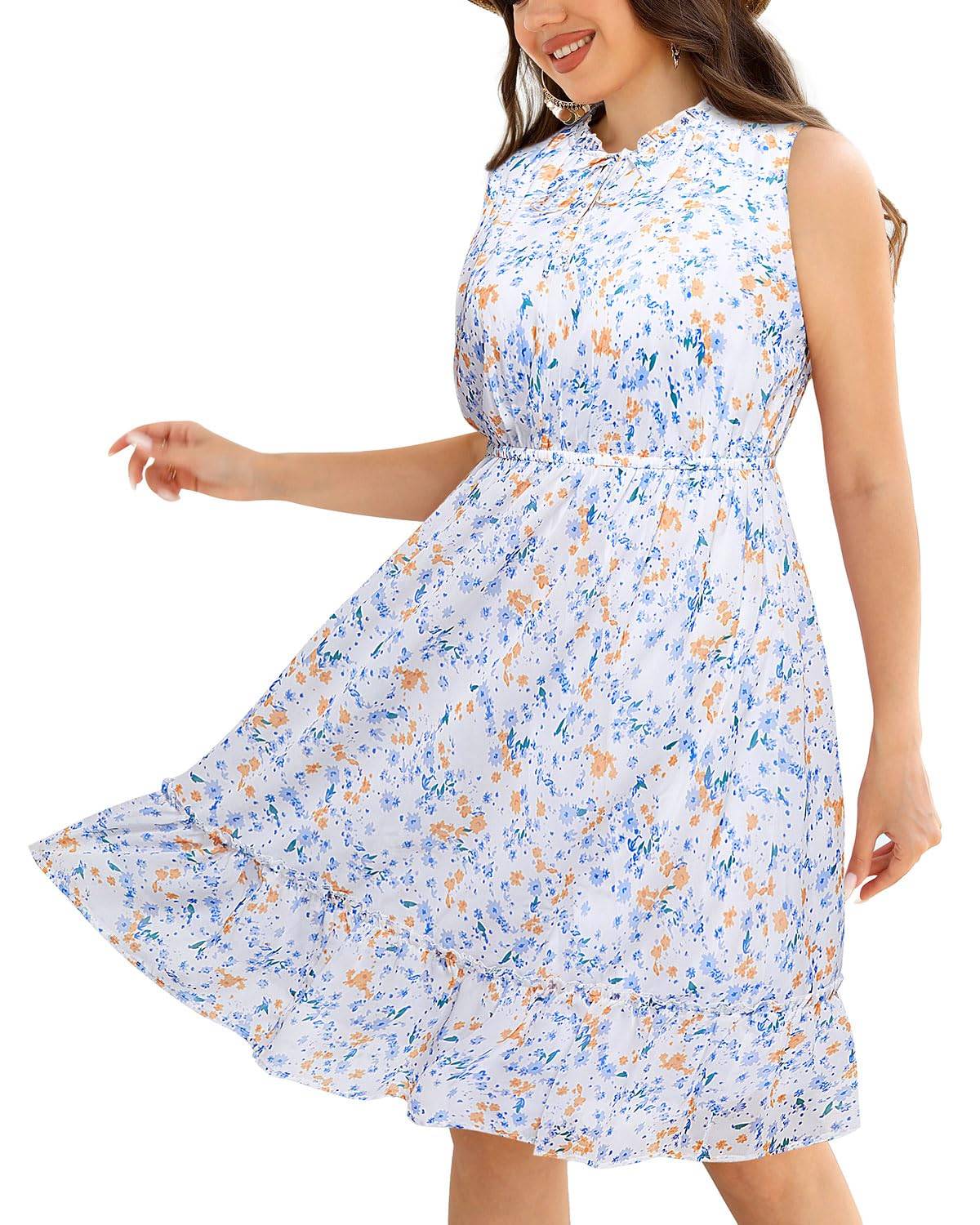 Plus Size Summer Short Dresses Boho Sundress