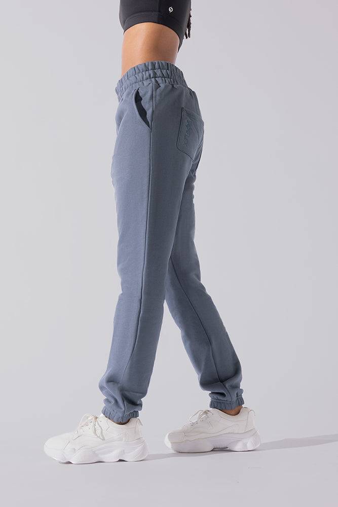 Cloud Rollover Sweatpant - Denim Blue