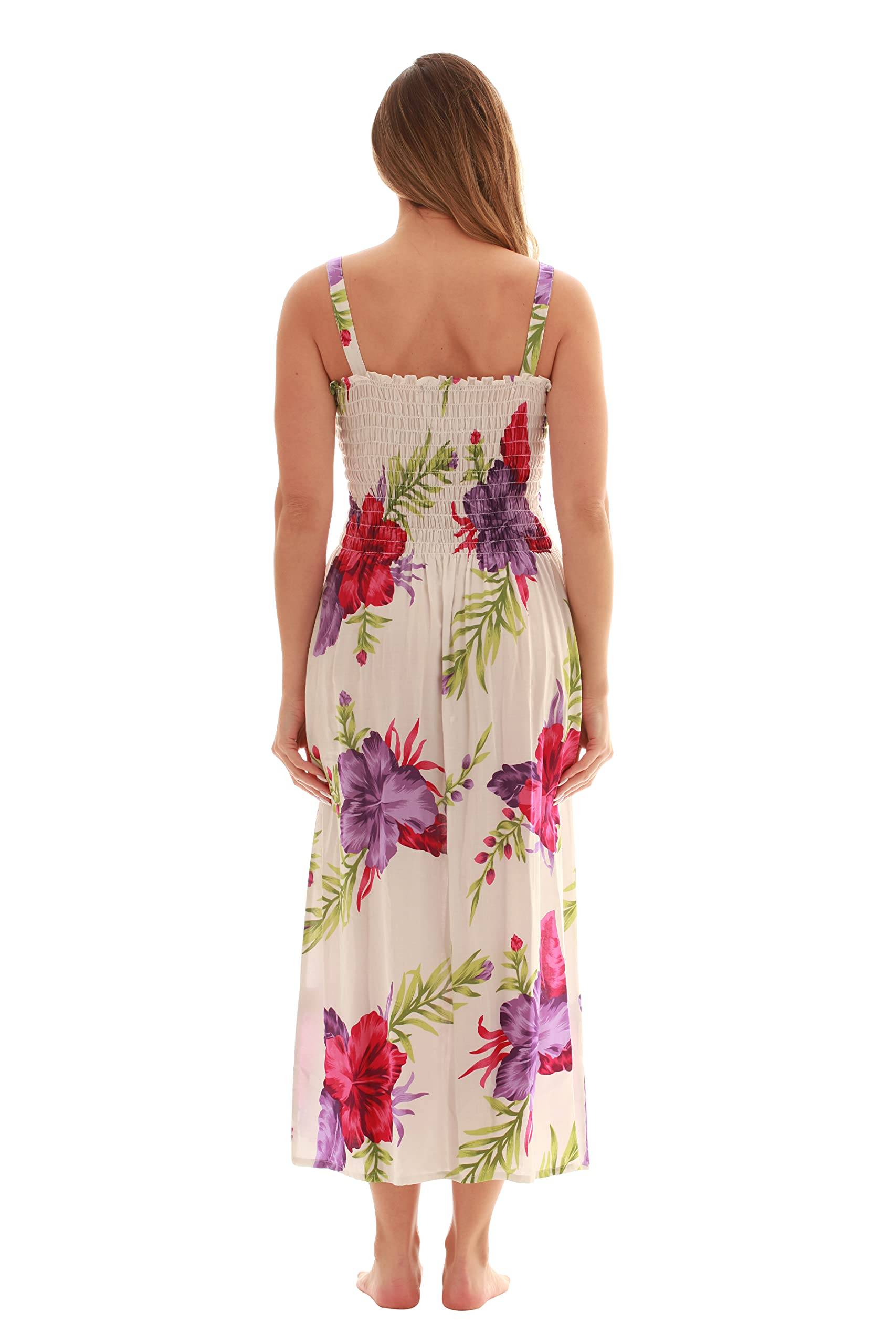 Women Floral Print Sundress Cover Up Summer Dress