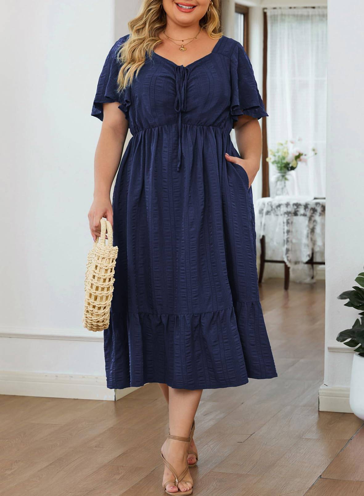 Womens Plus Size Dress Maxi Long Dresses