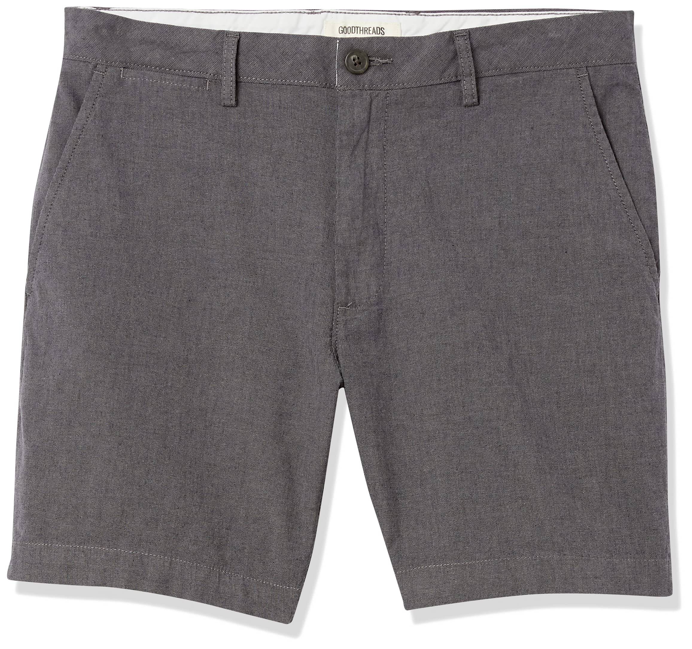 Men's Slim-Fit 7" Lightweight Comfort Stretch Oxford Shorts (Previously Goodthreads)