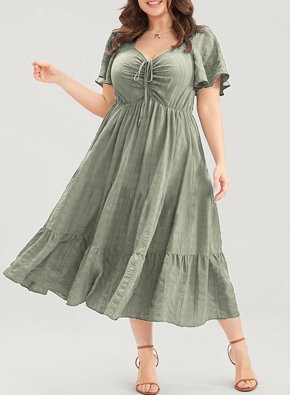 Womens Plus Size Dress Maxi Long Dresses