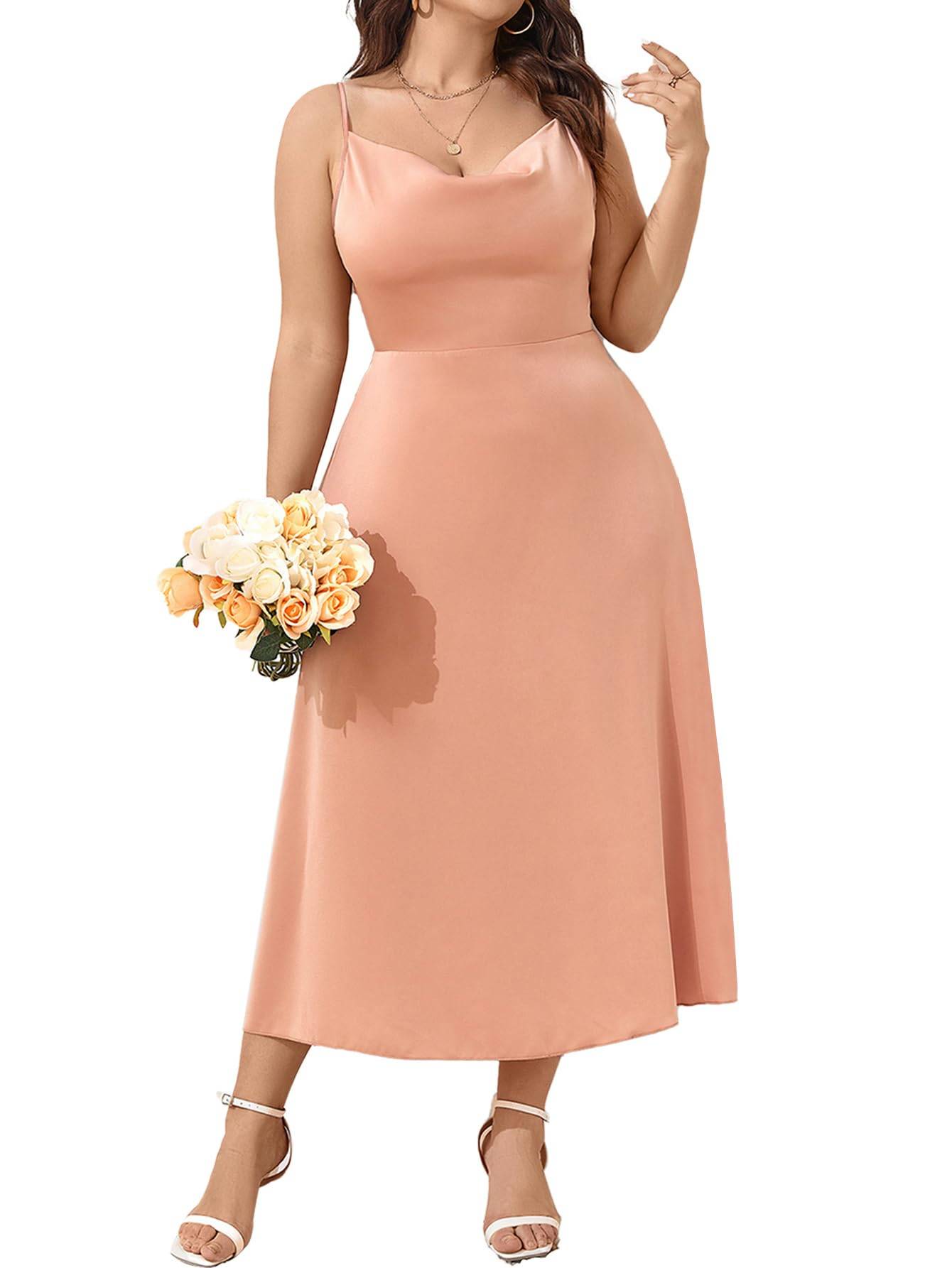 Women Plus Size Dress Party A-Line Maxi Dresses