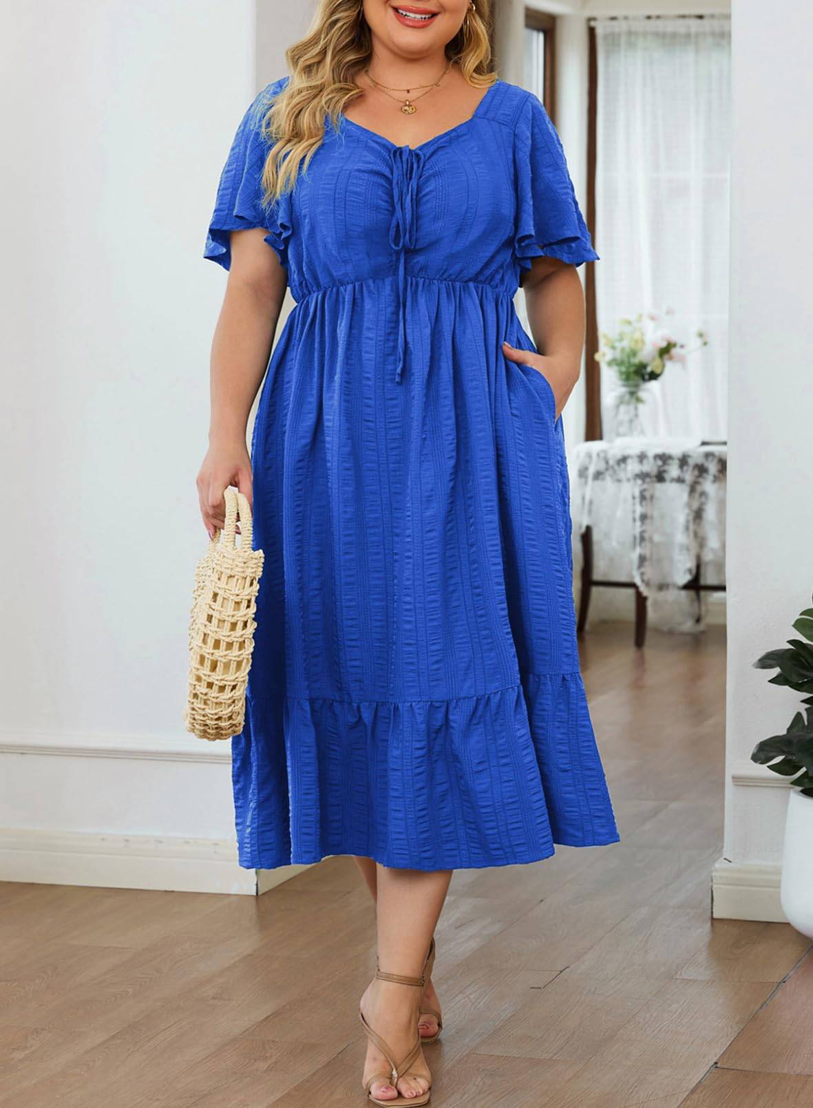 Womens Plus Size Dress Maxi Long Dresses