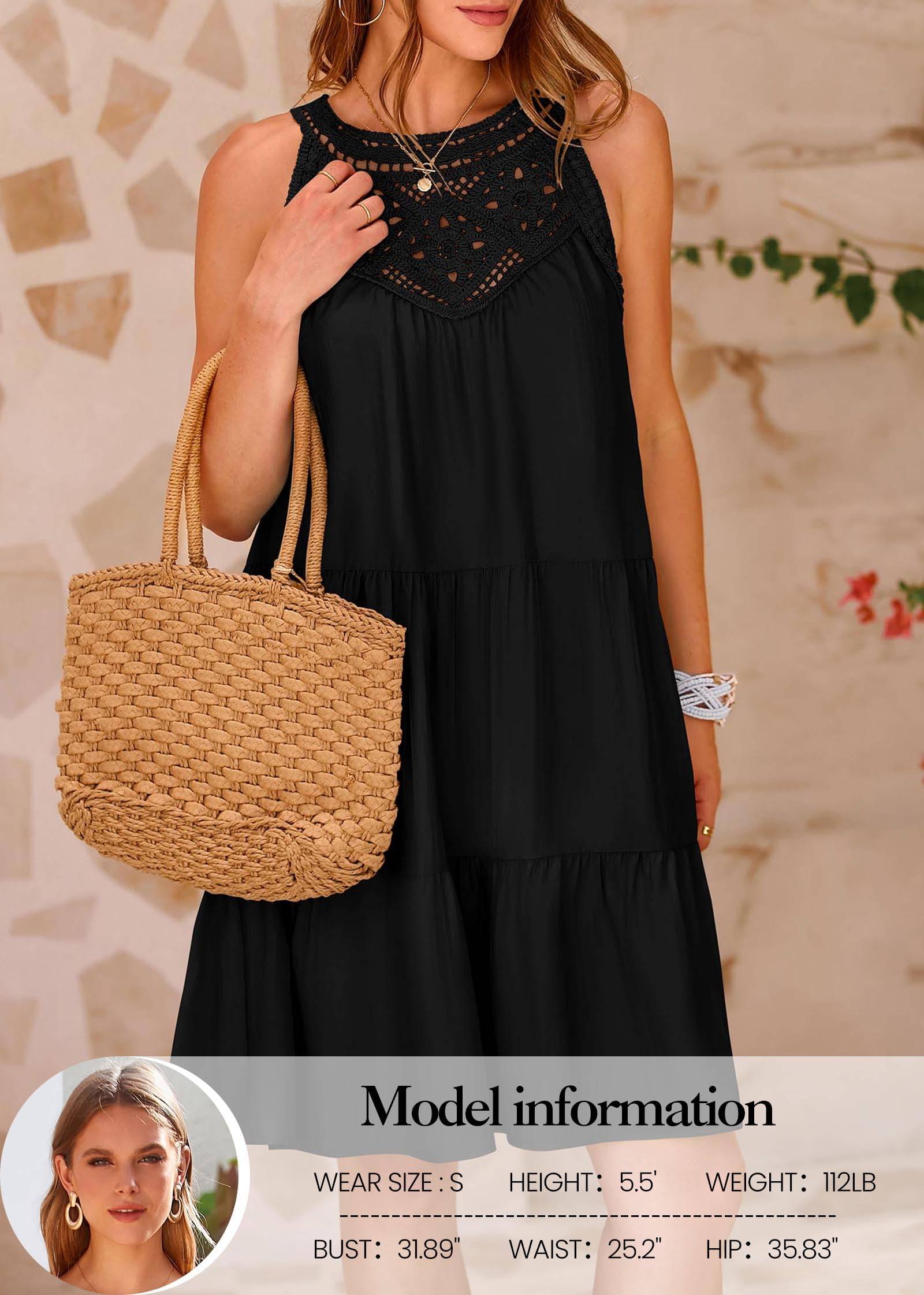 Womens Summer Casual Sundress A Line Dresses