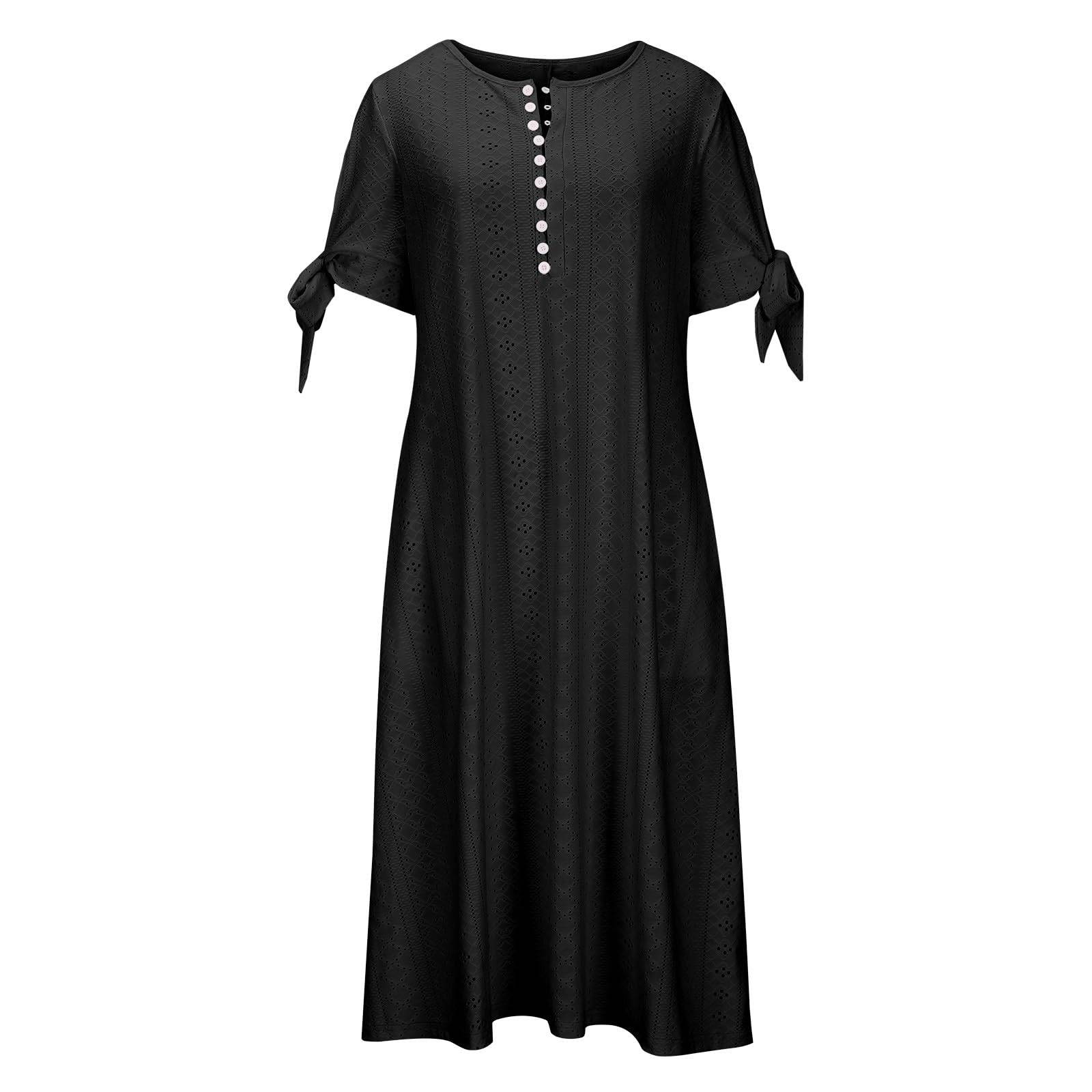 Womens Maxi Long Dress Boho V Neck Pockets Dresses