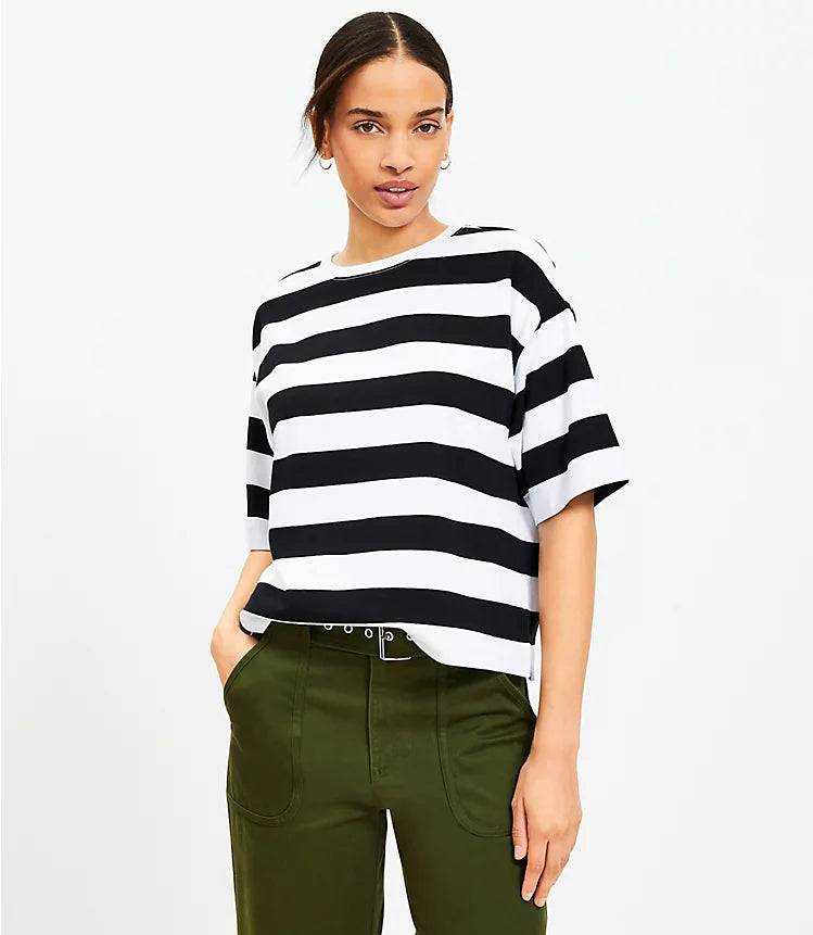 Striped Jersey Modern Tee