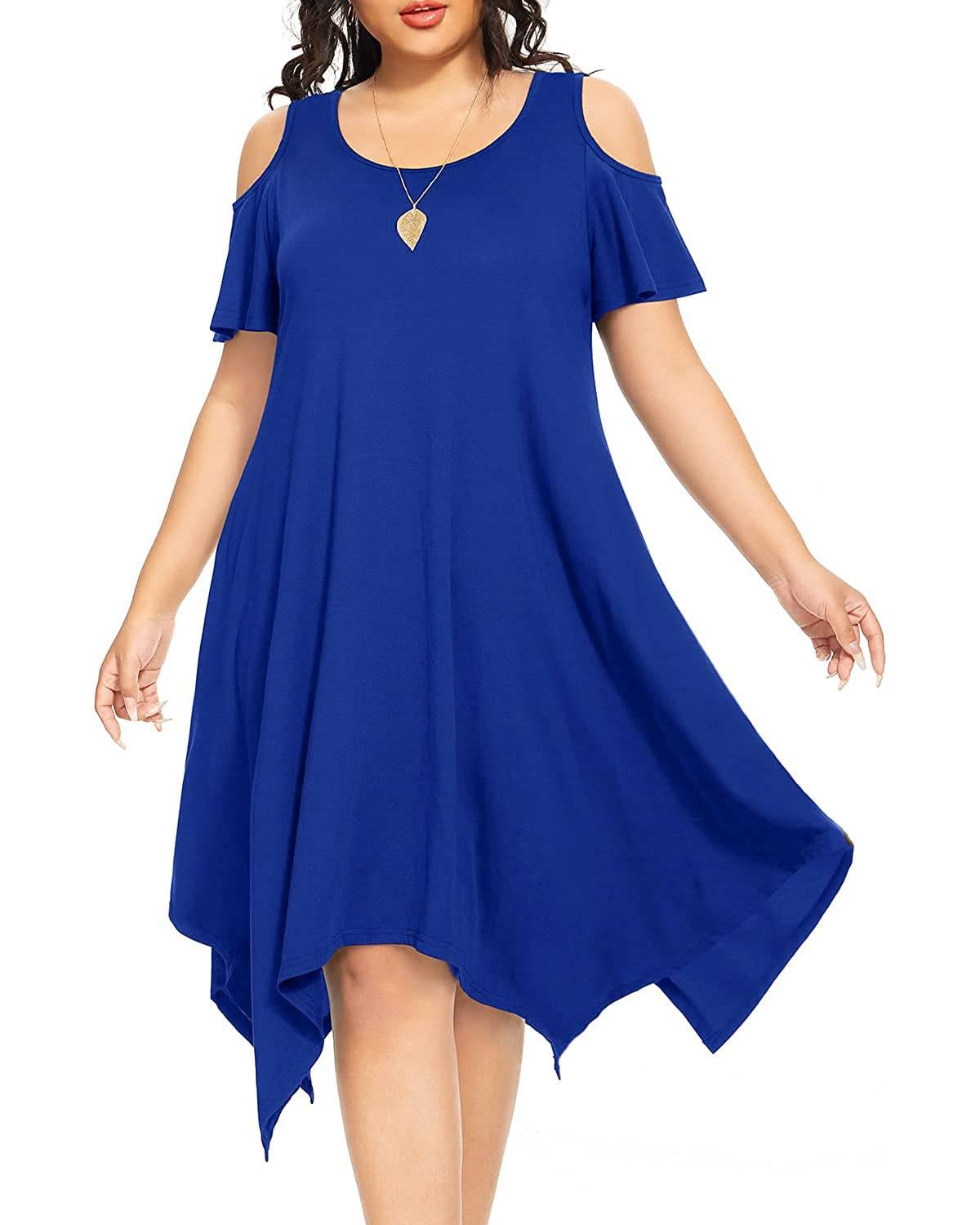 Women's Plus Size Sundress Dress with Pockets