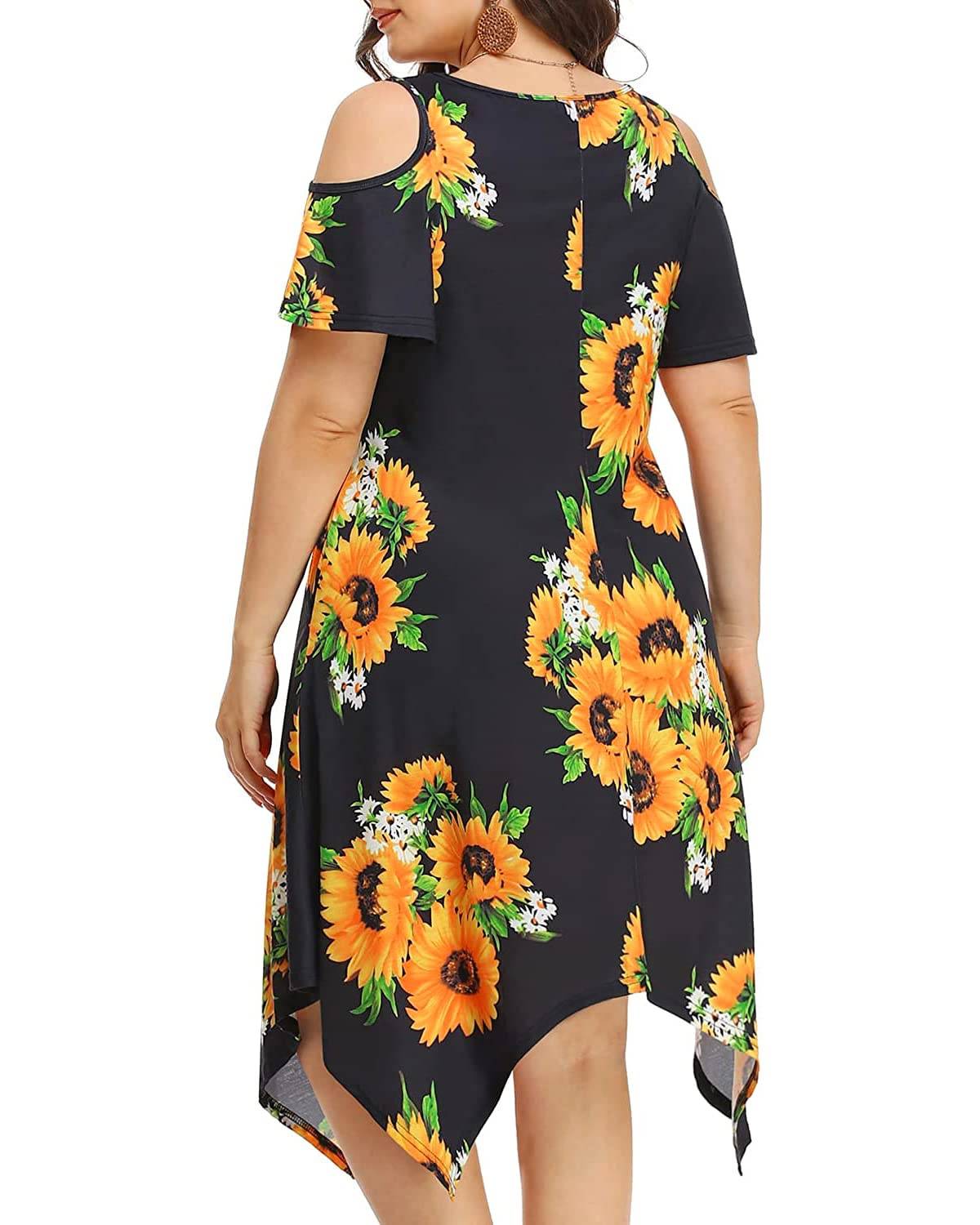 Women's Plus Size Sundress Dress with Pockets