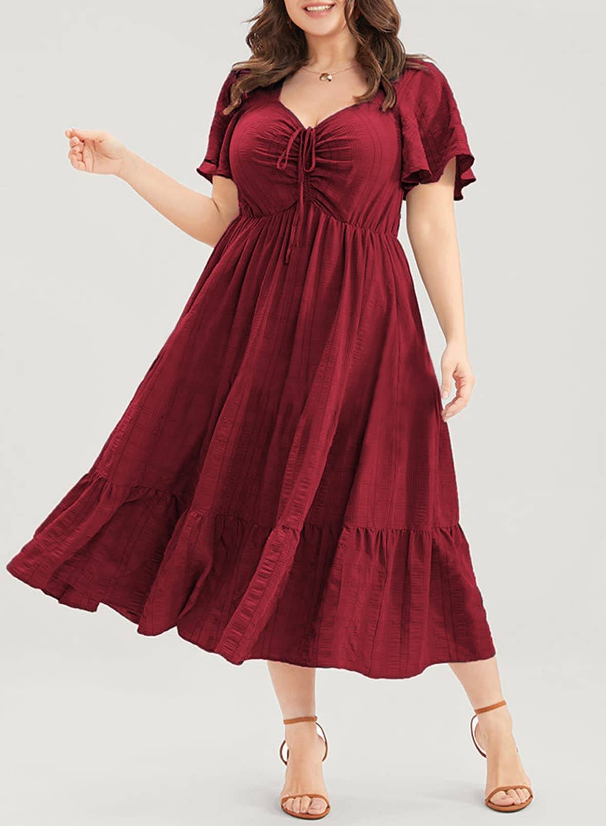 Womens Plus Size Dress Maxi Long Dresses