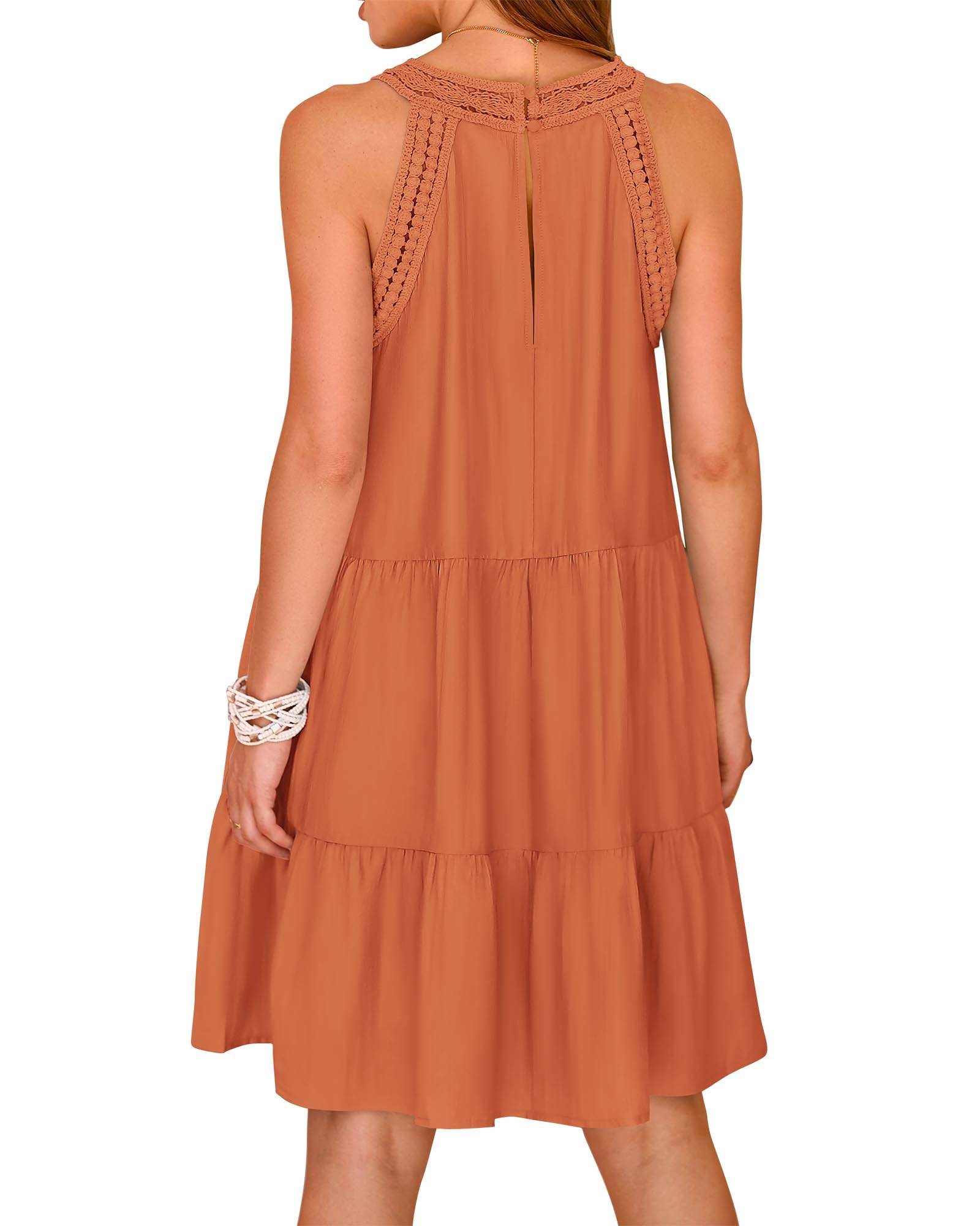 Womens Summer Casual Sundress A Line Dresses