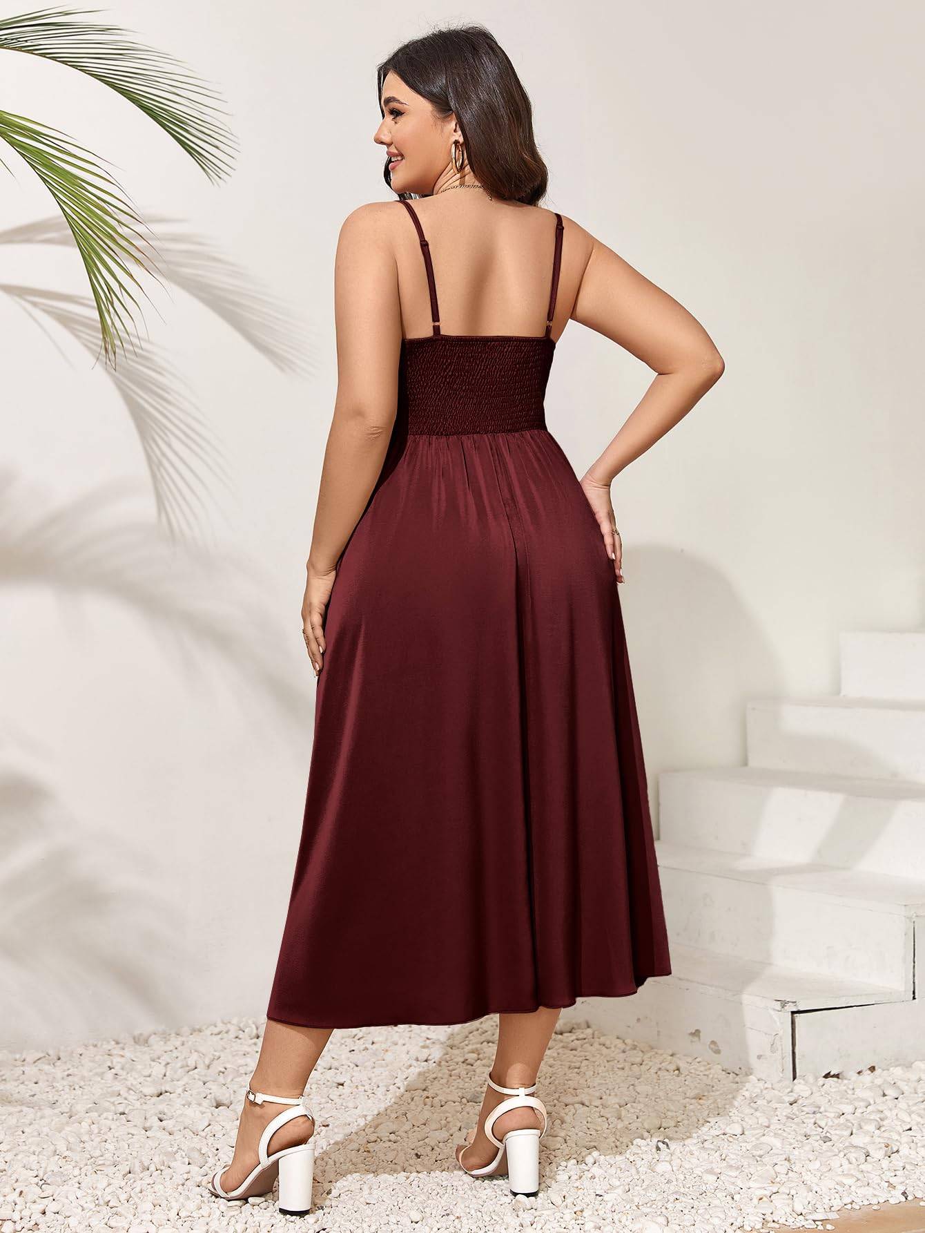 Women Plus Size Dress Party A-Line Maxi Dresses