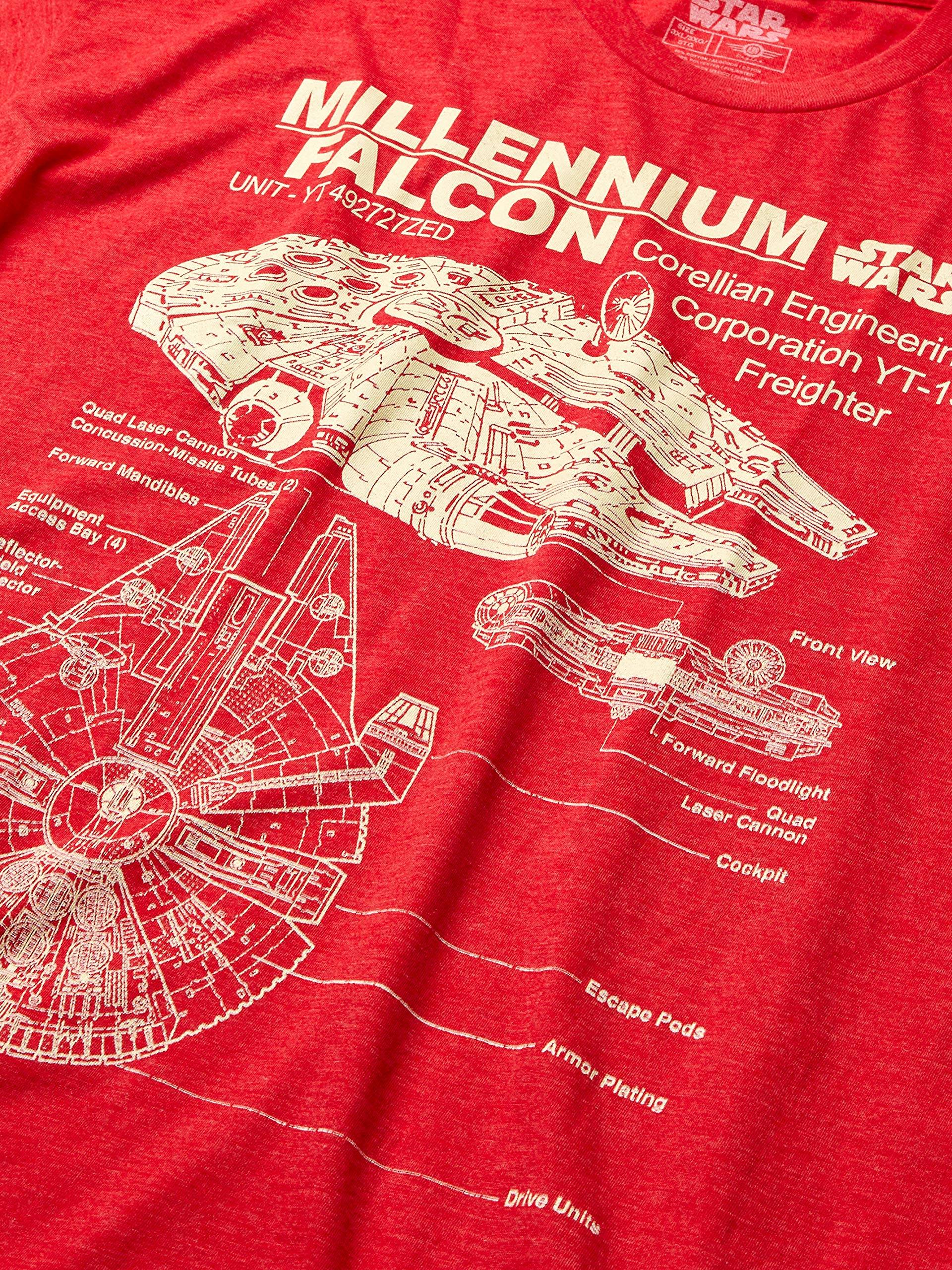 Men's Millennium Falcon Detailed Drawing T-shirt