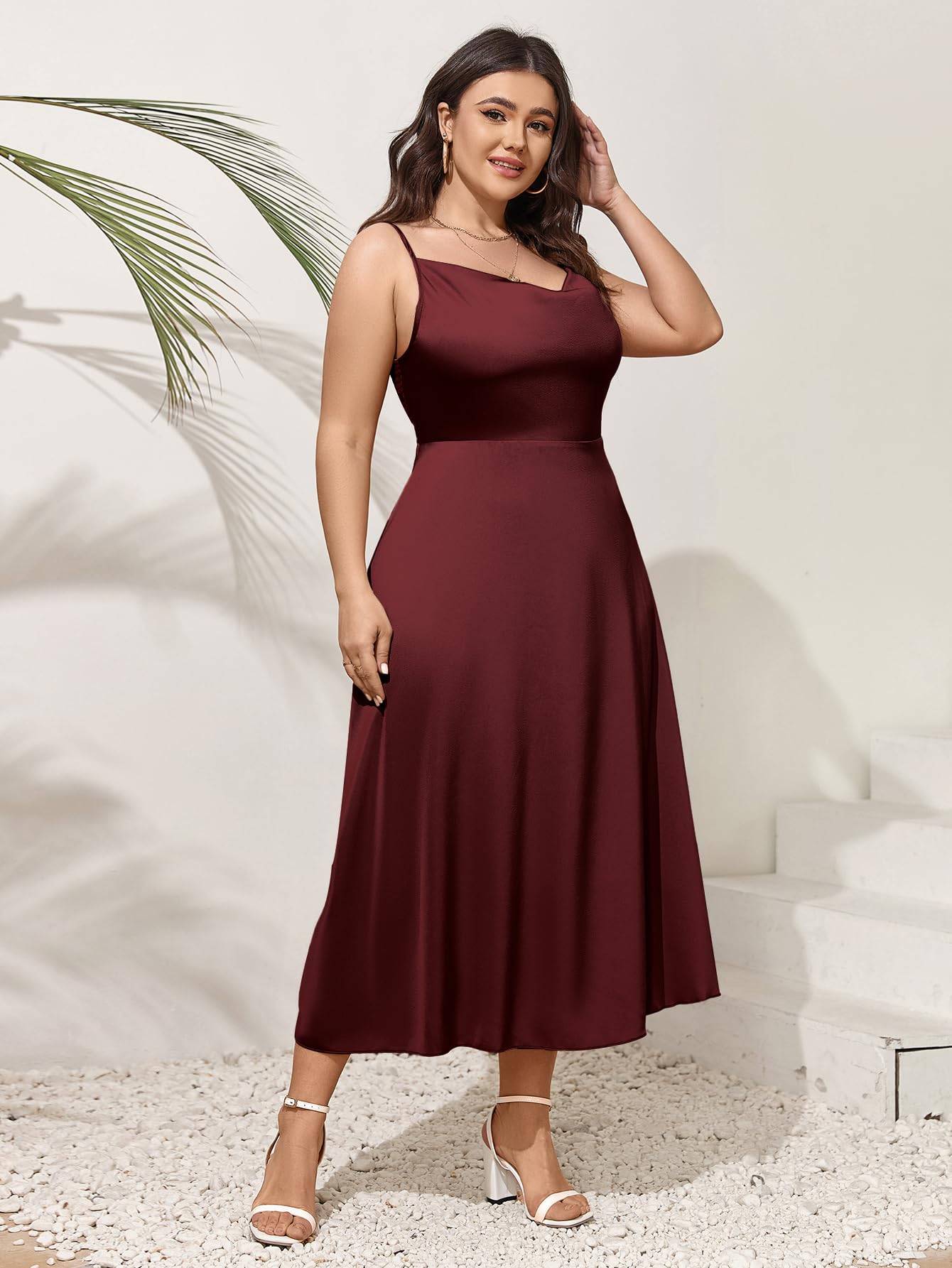 Women Plus Size Dress Party A-Line Maxi Dresses