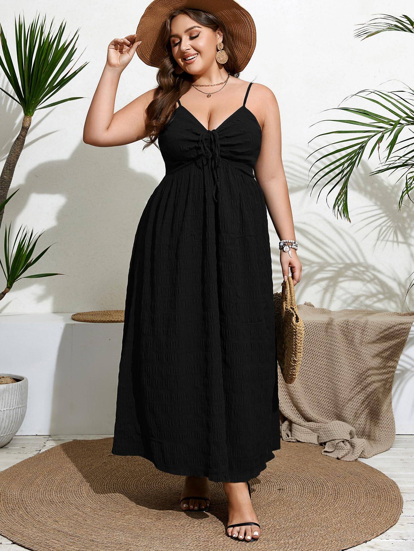 Women's Plus Size Dress A Line Maxi Long Dress