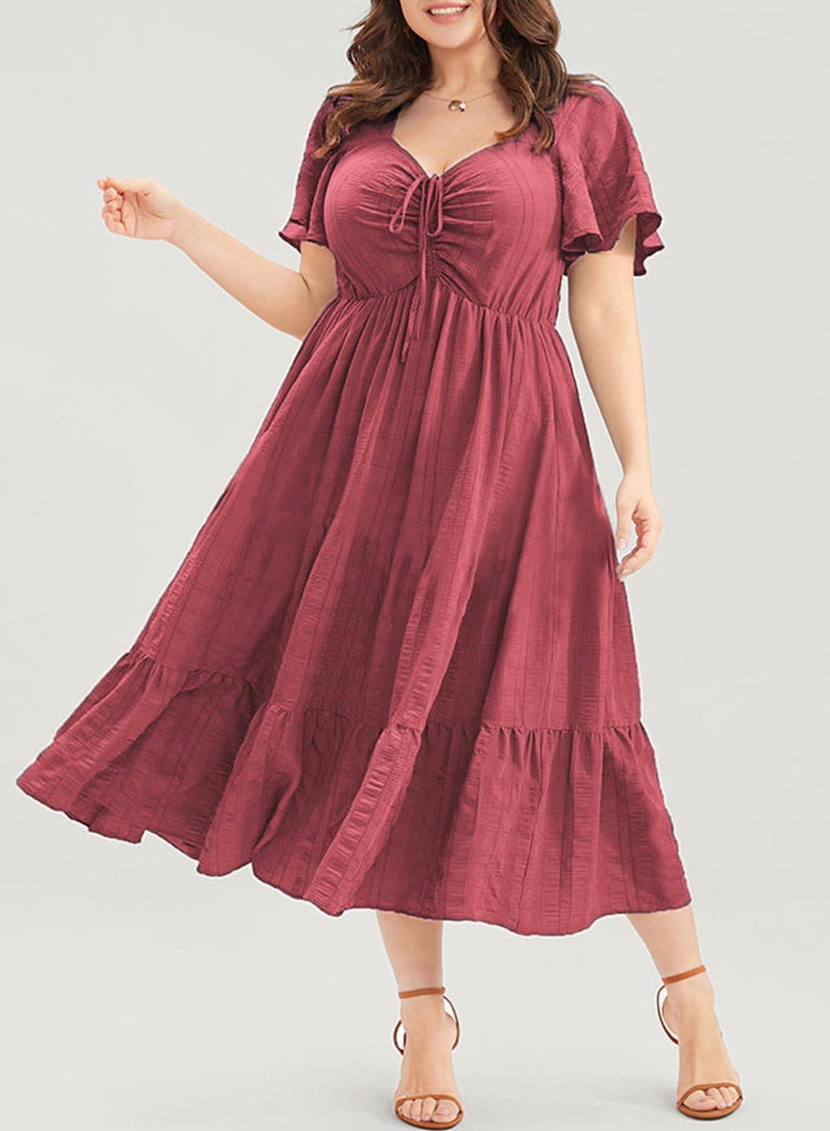 Womens Plus Size Dress Maxi Long Dresses