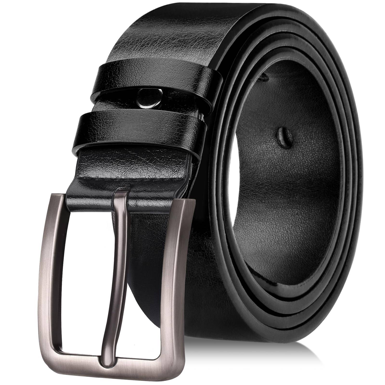 Mens Casual Dress Belt, Mens Leather Belt, Leather Belt Men, Black Waist Belt