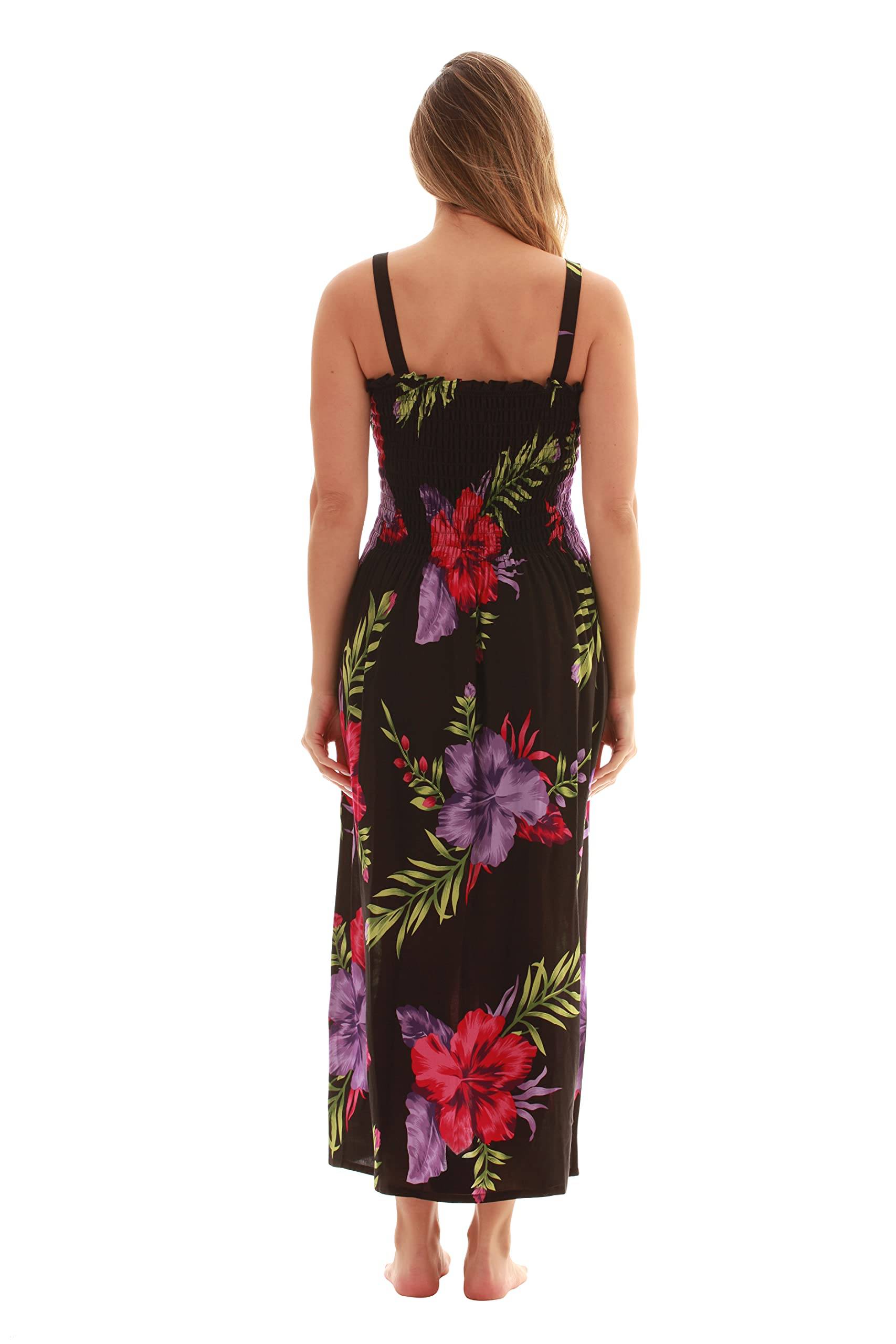 Women Floral Print Sundress Cover Up Summer Dress