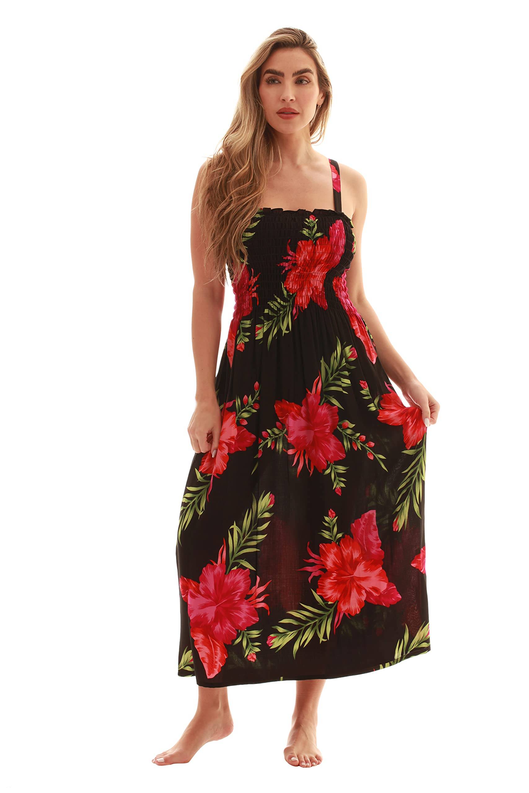 Women Floral Print Sundress Cover Up Summer Dress