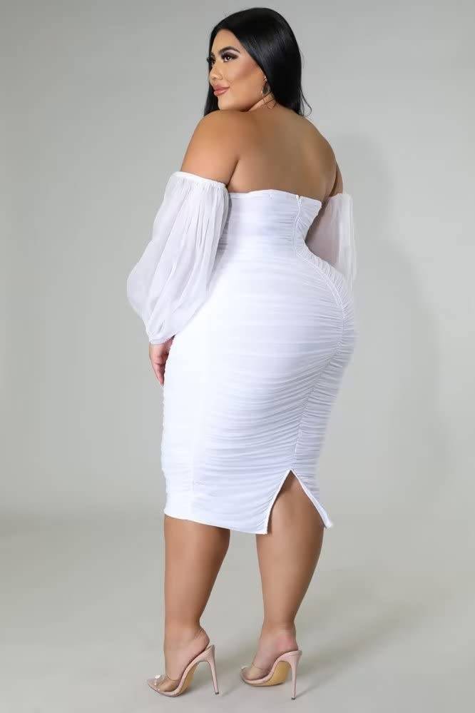 Women's Plus Size Midi Party Dress