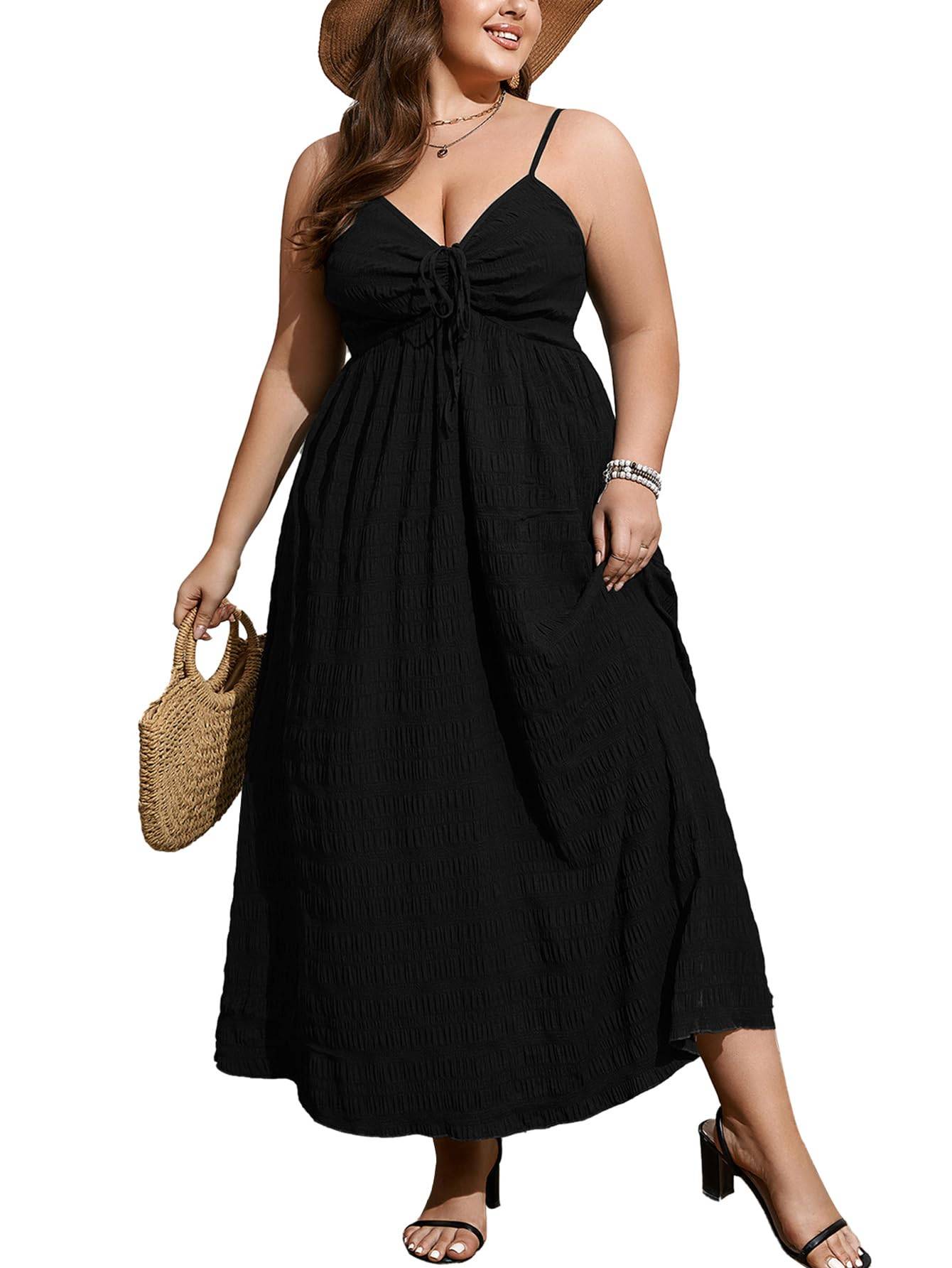 Women's Plus Size Dress A Line Maxi Long Dress