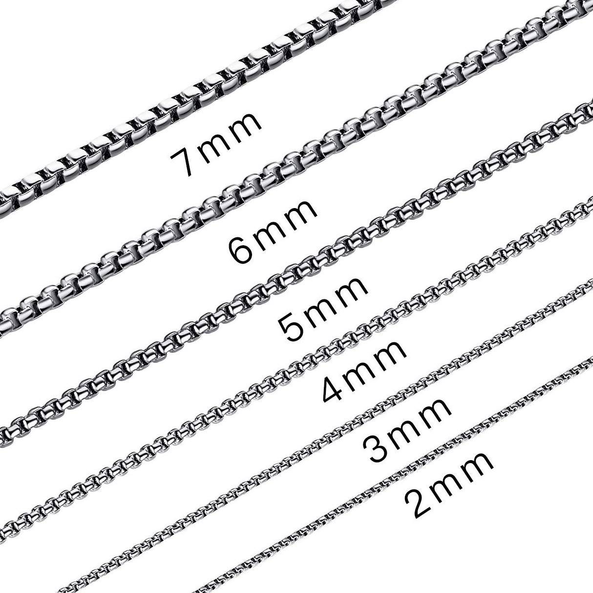 Stainless Steel Chain Necklace - Mens Necklace Chain for Pendant - Chains Jewelry Necklace for Women