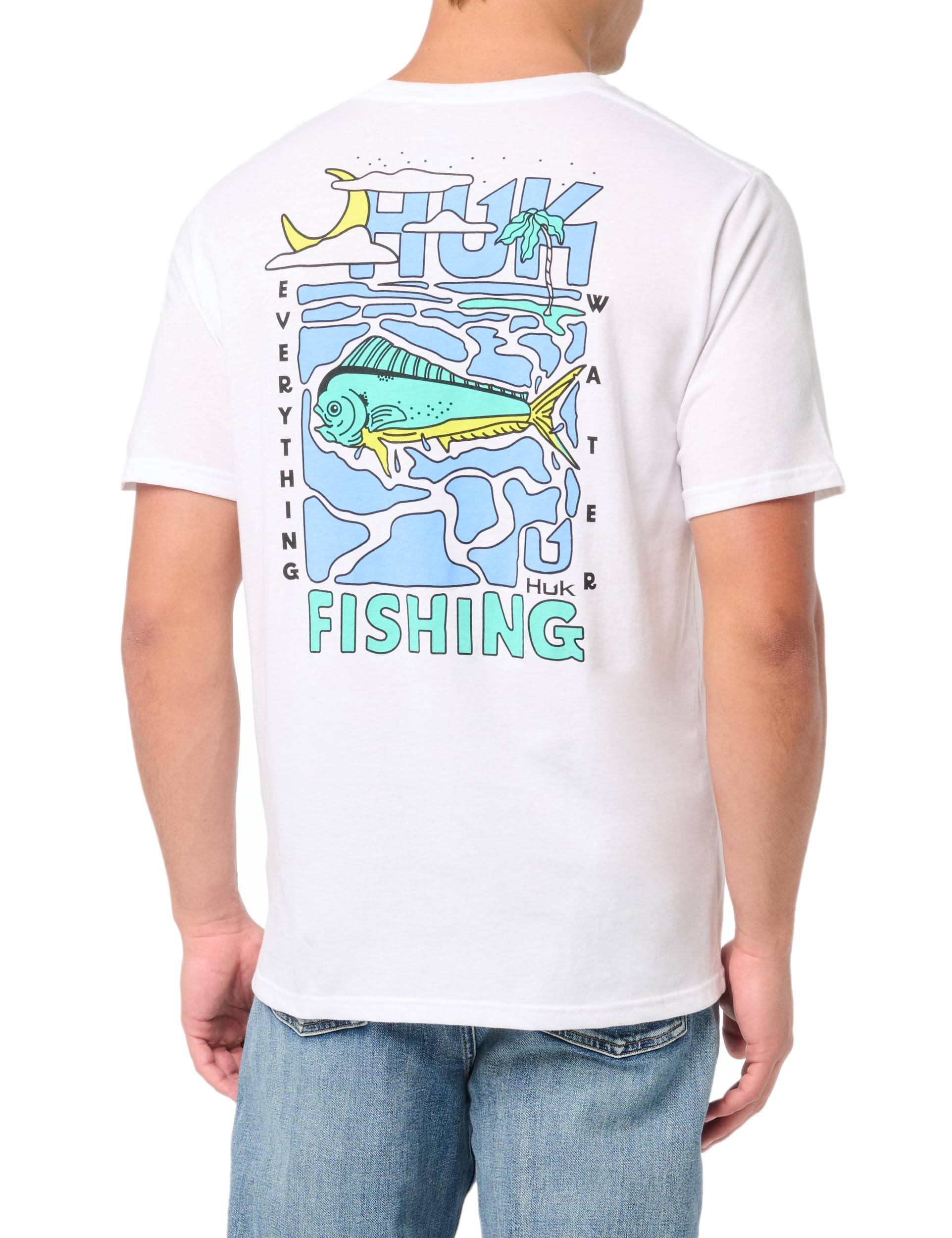 Men's Fishing Graphic Tee, Performance Short Sleeve, Quick-dry