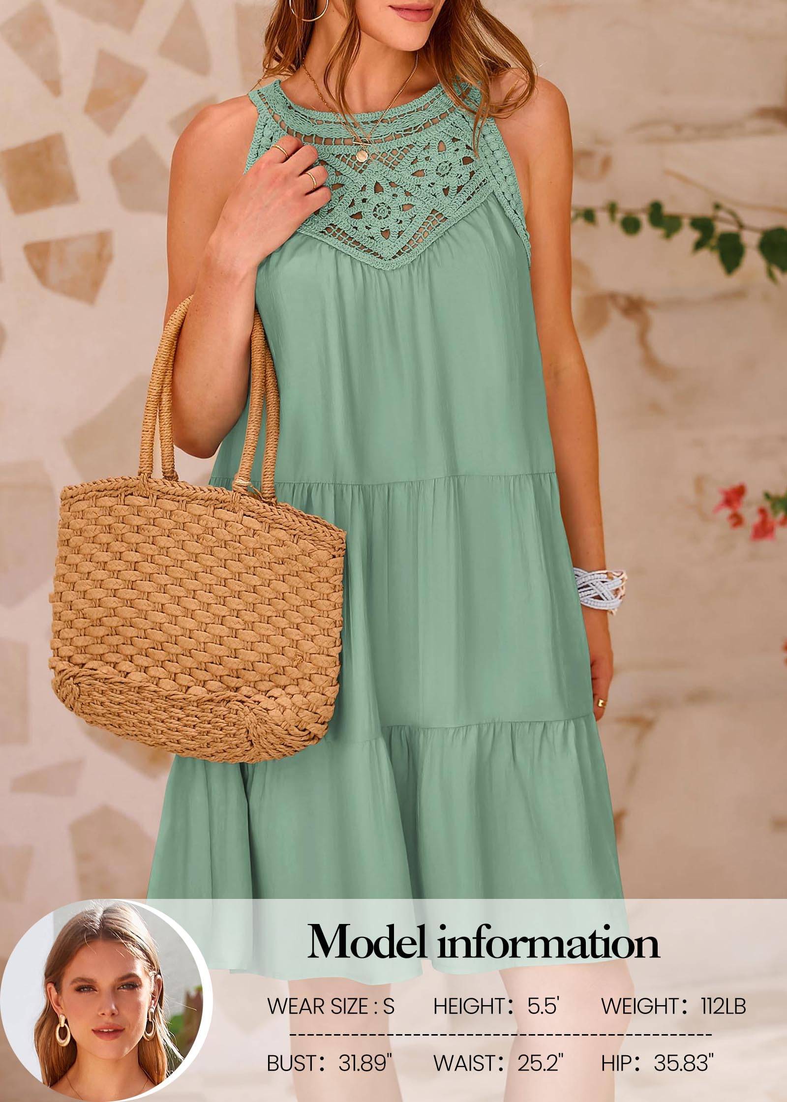 Womens Summer Casual Sundress A Line Dresses