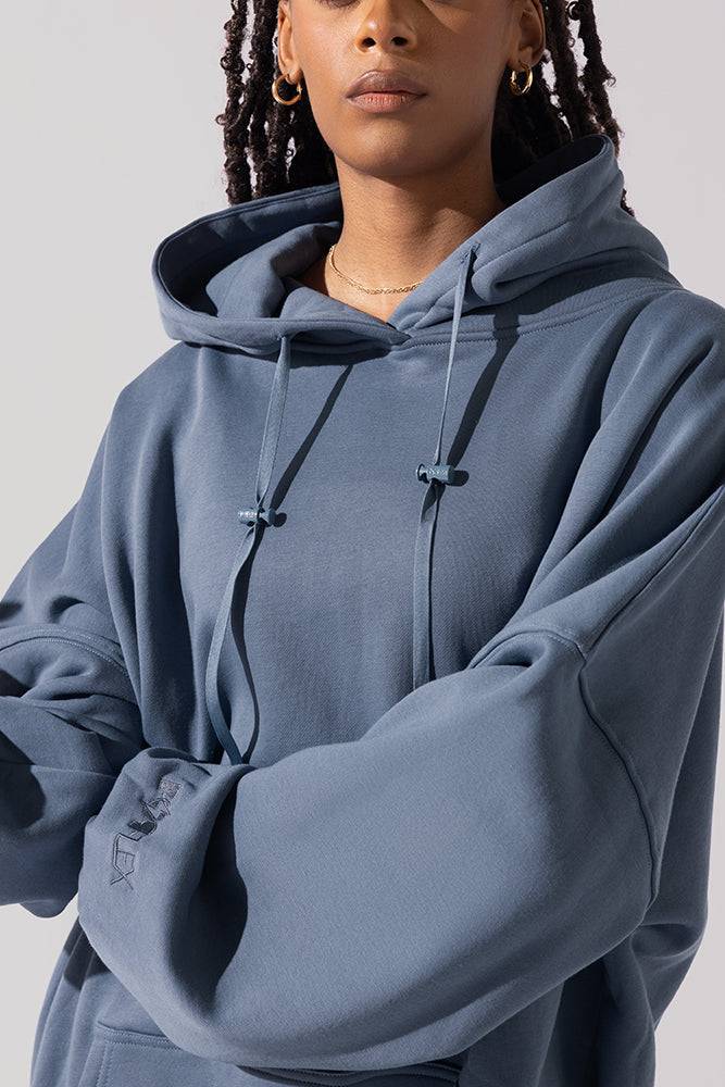 Long Cloud Hoodie - Blue Steel