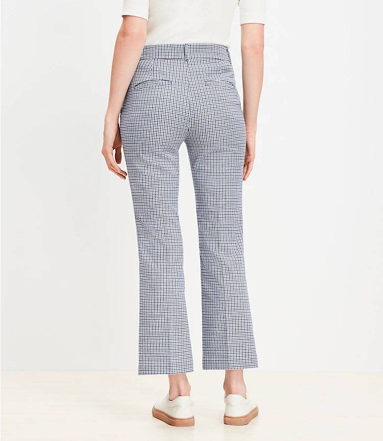 Sutton Ankle Flare Pants in Houndstooth