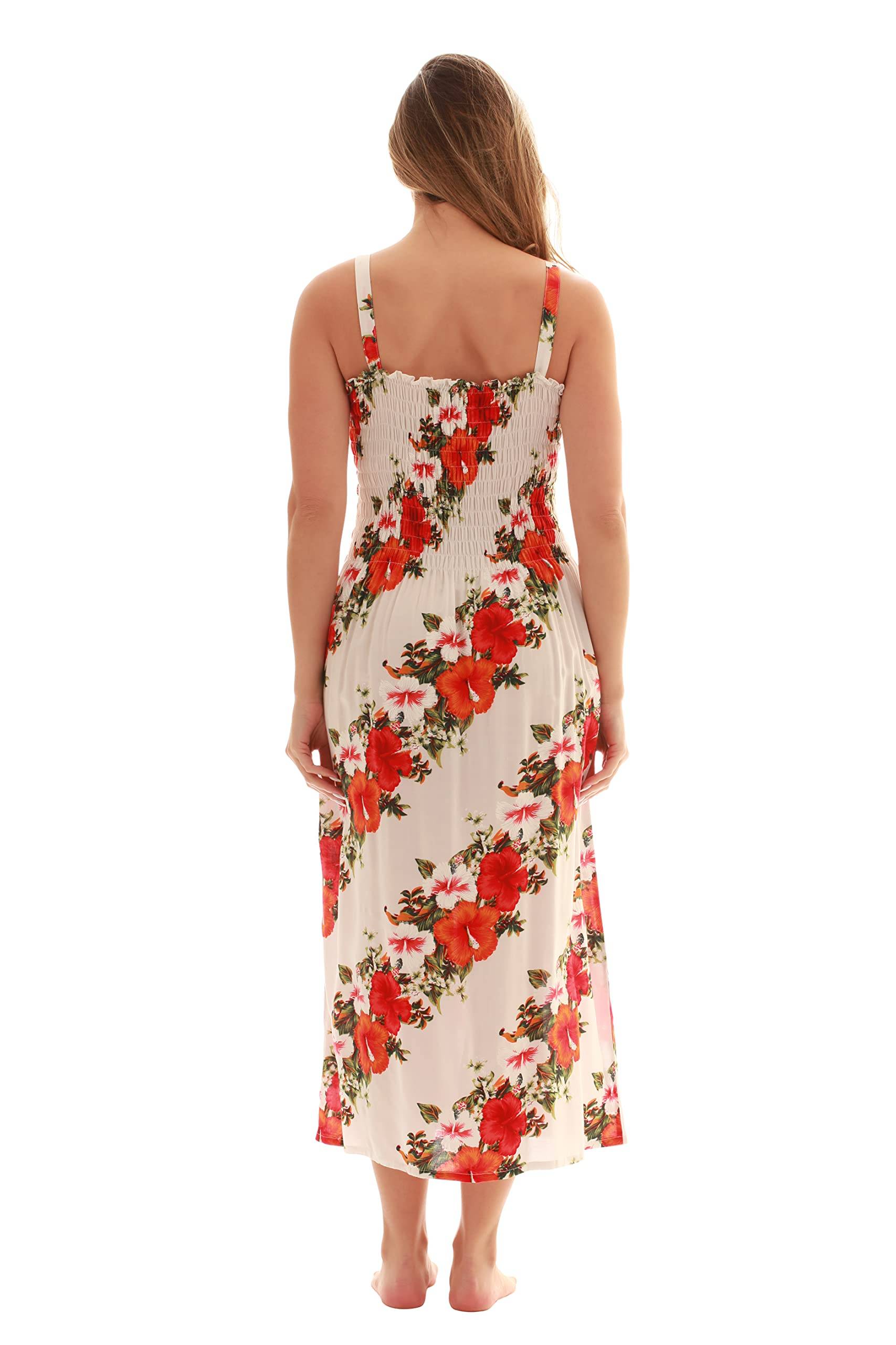 Women Floral Print Sundress Cover Up Summer Dress