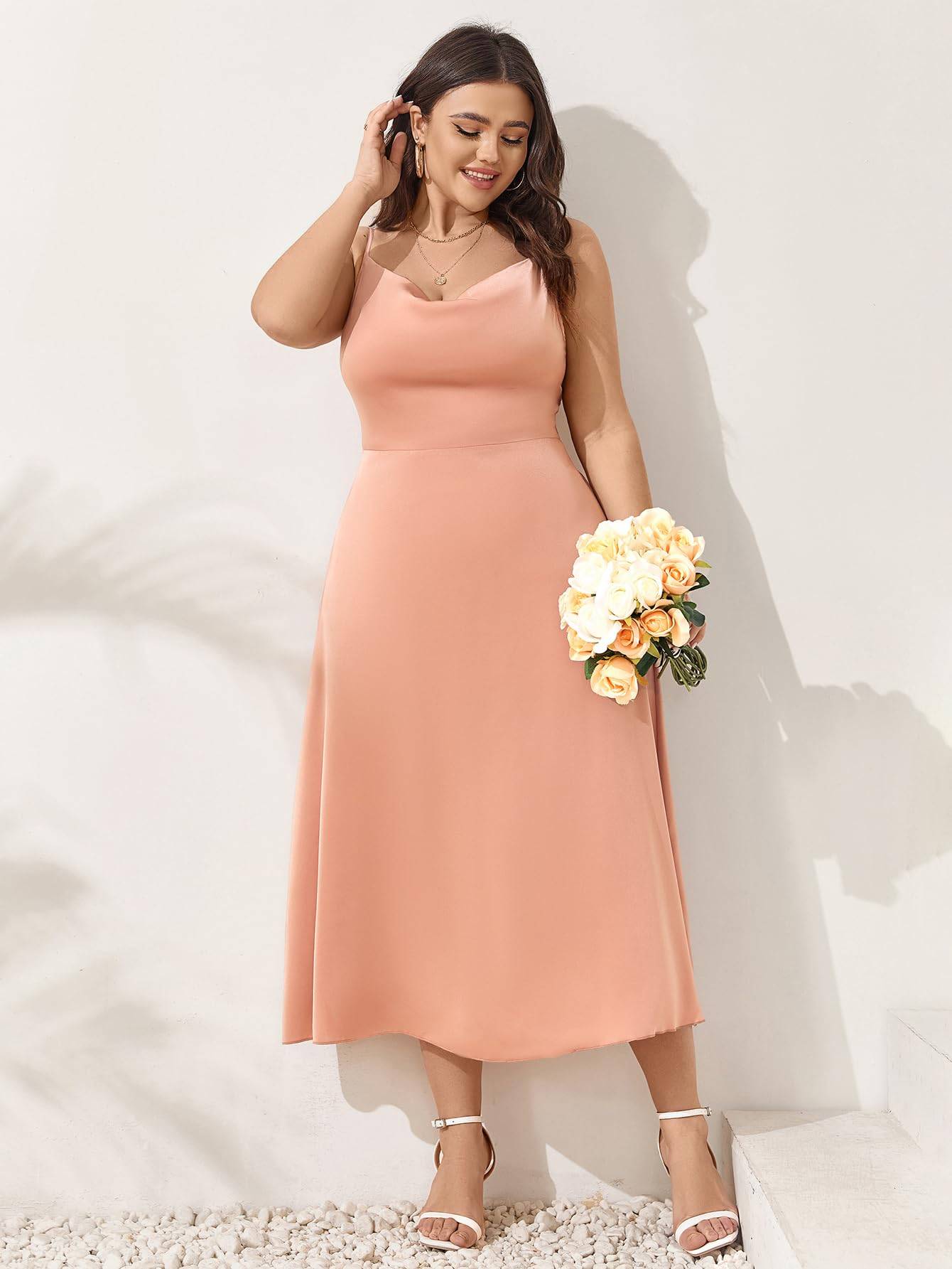 Women Plus Size Dress Party A-Line Maxi Dresses